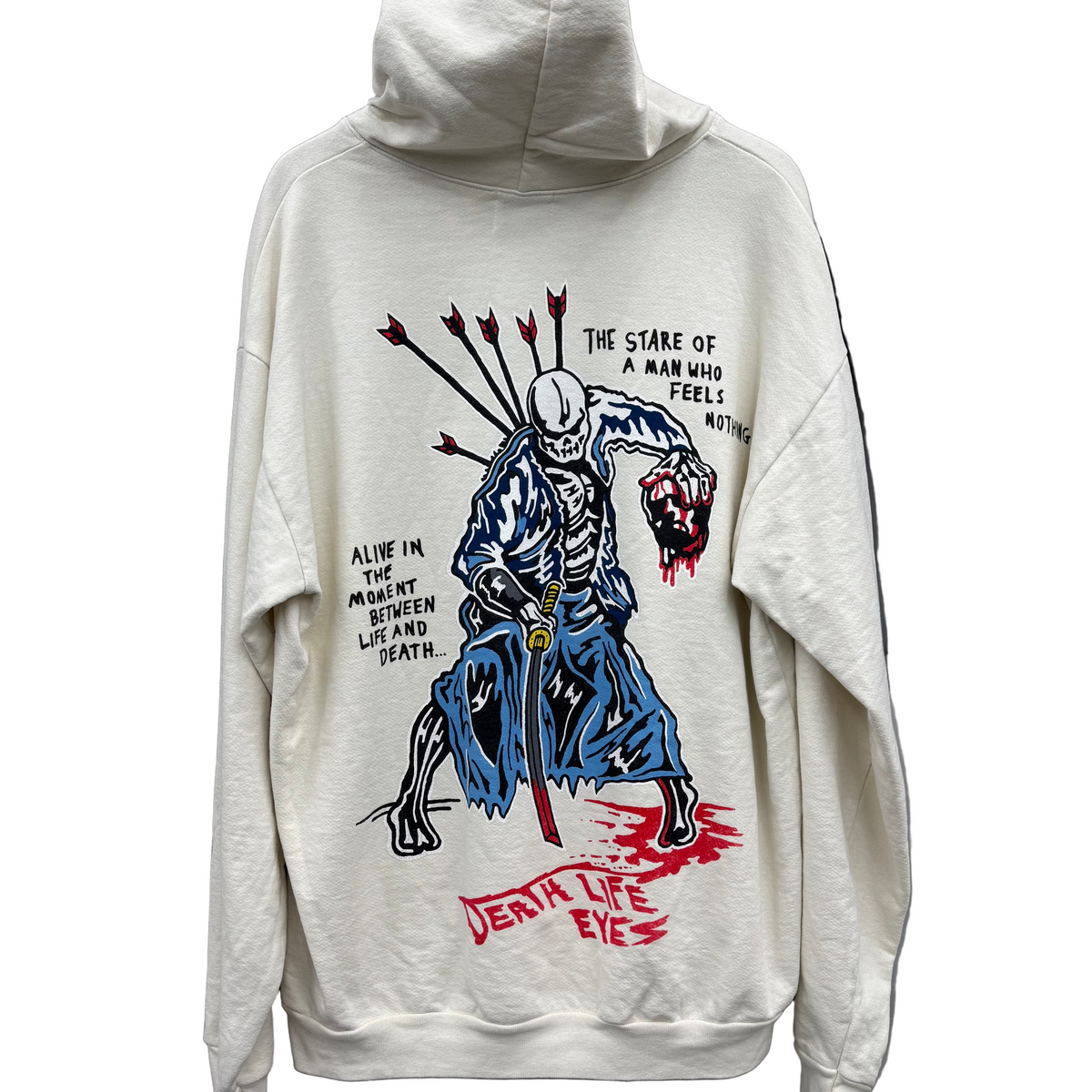 Warren Lotas Death Life Eyes Cream Hoodie – Restock Ave