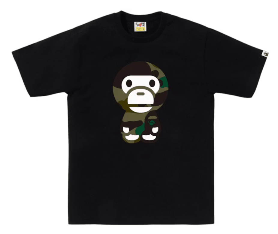 BAPE Giant 1st Camo Big Baby Milo Tee Black/Green Sz 2XL (PREOWNED) - Restock AveBAPE Giant 1st Camo Big Baby Milo Tee Black/Green Sz 2XL (PREOWNED)Restock AveRestock Ave2XL62579059Restock Ave