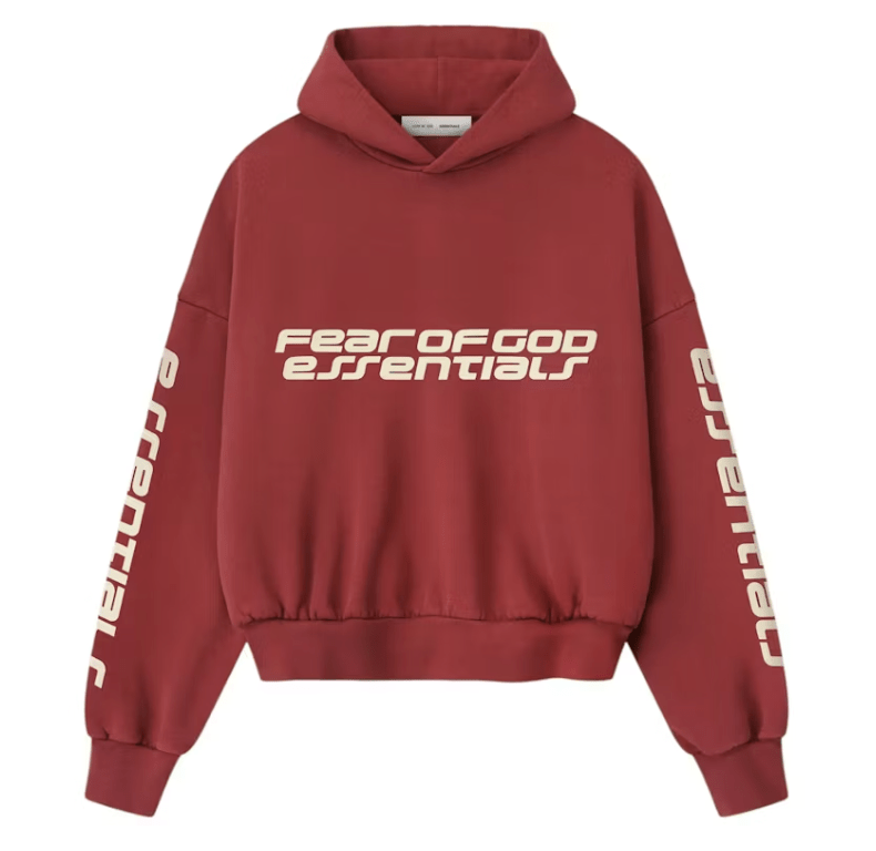 Fear of God Essentials Cropped Relaxed Hoodie Crimson - Restock AveFear of God Essentials Cropped Relaxed Hoodie CrimsonRestock AveRestock AveXL56558195Restock Ave