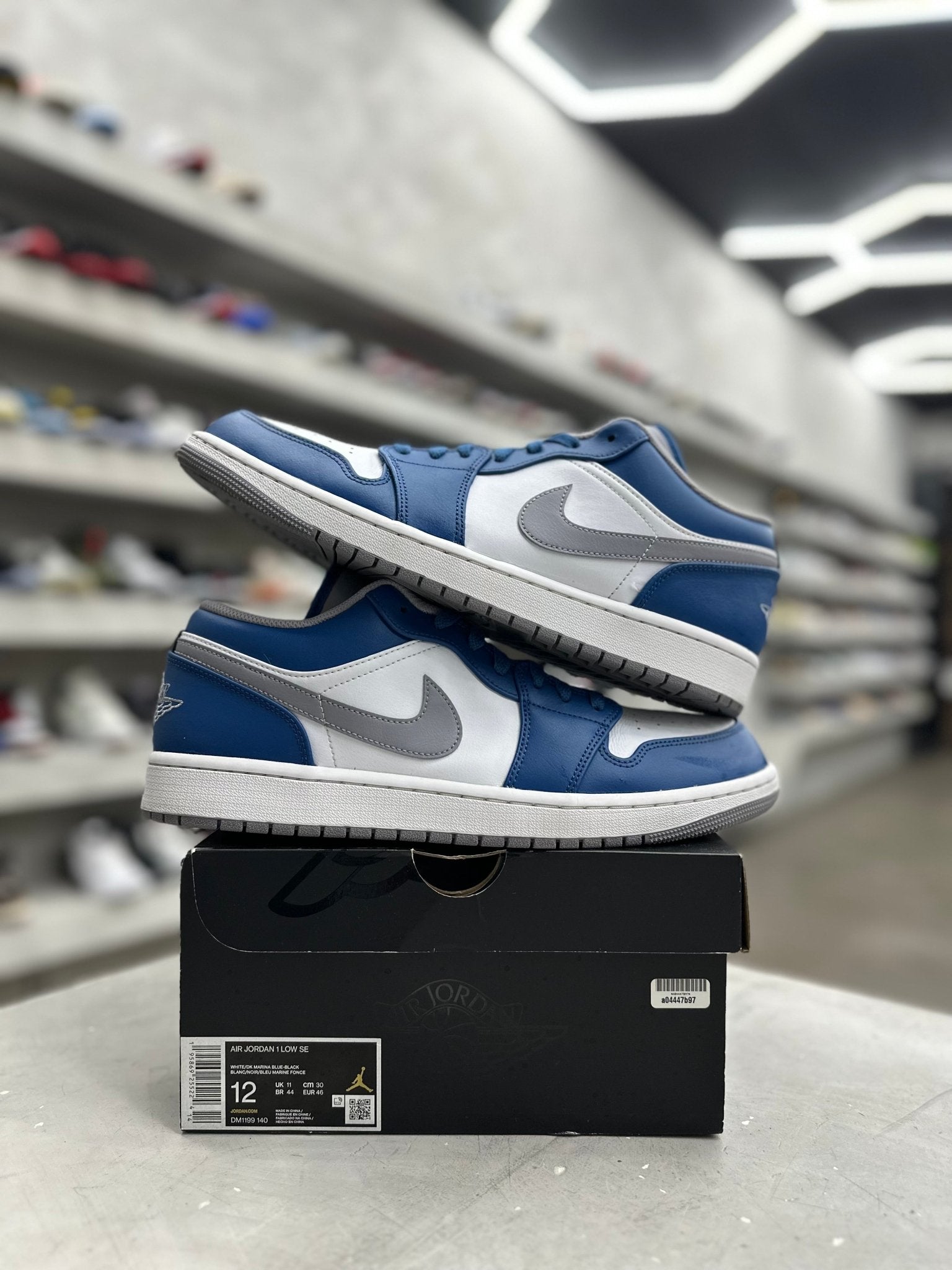 Jordan 1 Low True Blue Sz 12 (PREOWNED) (REPLACEMENT BOX) - Restock AveJordan 1 Low True Blue Sz 12 (PREOWNED) (REPLACEMENT BOX)Restock AveRestock Ave12Restock Ave