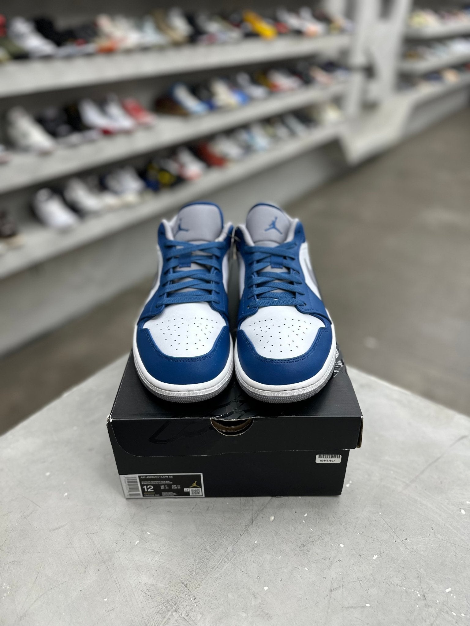 Jordan 1 Low True Blue Sz 12 (PREOWNED) (REPLACEMENT BOX) - Restock AveJordan 1 Low True Blue Sz 12 (PREOWNED) (REPLACEMENT BOX)Restock AveRestock Ave12Restock Ave