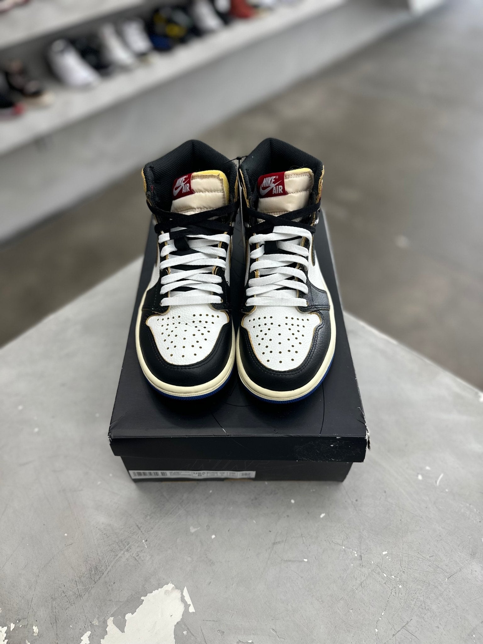 Jordan 1 Retro High OG SP Fragment x Union LA Varsity Red Sport Royal Sz 5.5 (PREOWNED) - Restock AveJordan 1 Retro High OG SP Fragment x Union LA Varsity Red Sport Royal Sz 5.5 (PREOWNED)Restock AveRestock Ave5.5Restock Ave