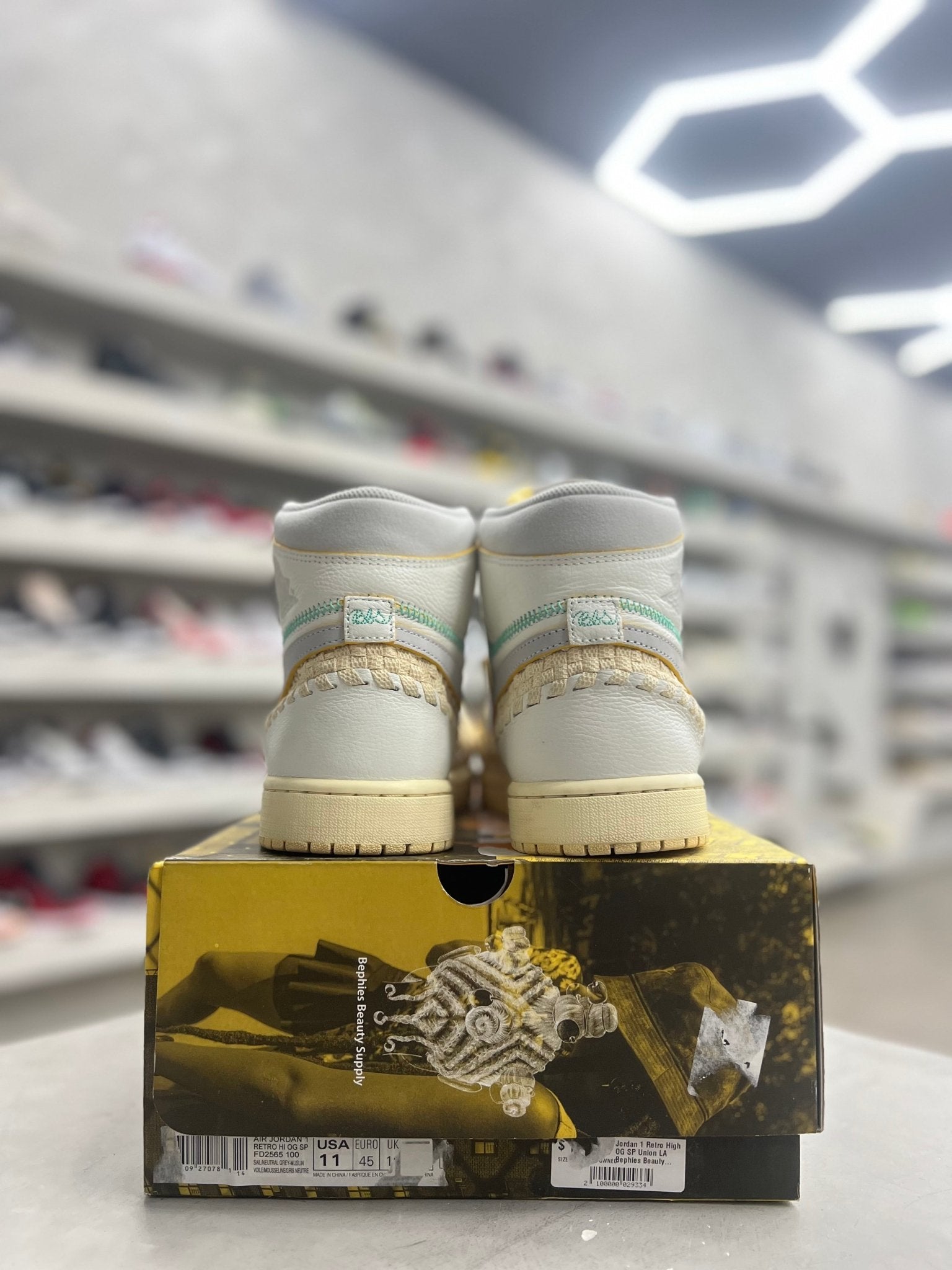 Jordan 1 Retro High OG SP Union LA Bephies Beauty Supply Summer of '96 Sz 11 (PREOWNED) - Restock AveJordan 1 Retro High OG SP Union LA Bephies Beauty Supply Summer of '96 Sz 11 (PREOWNED)Restock AveRestock Ave11Restock Ave