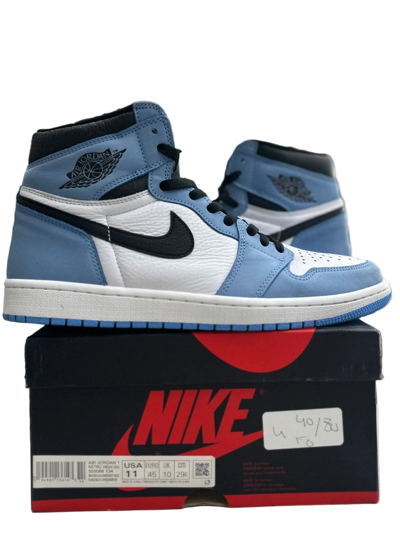Jordan 1 Retro High OG University Blue Sz 11 (PREOWNED) - Restock AveJordan 1 Retro High OG University Blue Sz 11 (PREOWNED)Restock AveRestock Ave11Restock Ave