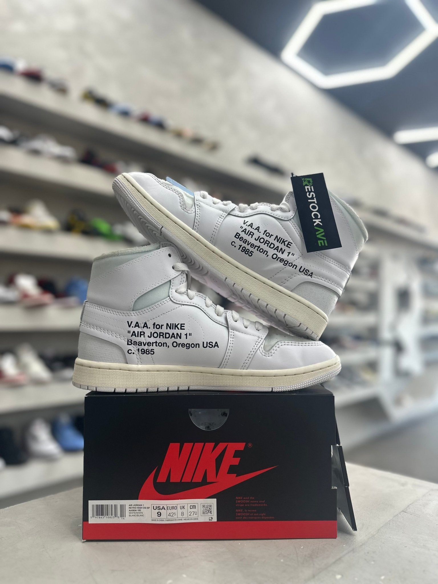 Jordan 1 Retro High Virgil Abloh Archive Alaska Sz 9 (PREOWNED) - Restock AveJordan 1 Retro High Virgil Abloh Archive Alaska Sz 9 (PREOWNED)Restock AveRestock Ave900054899Restock Ave