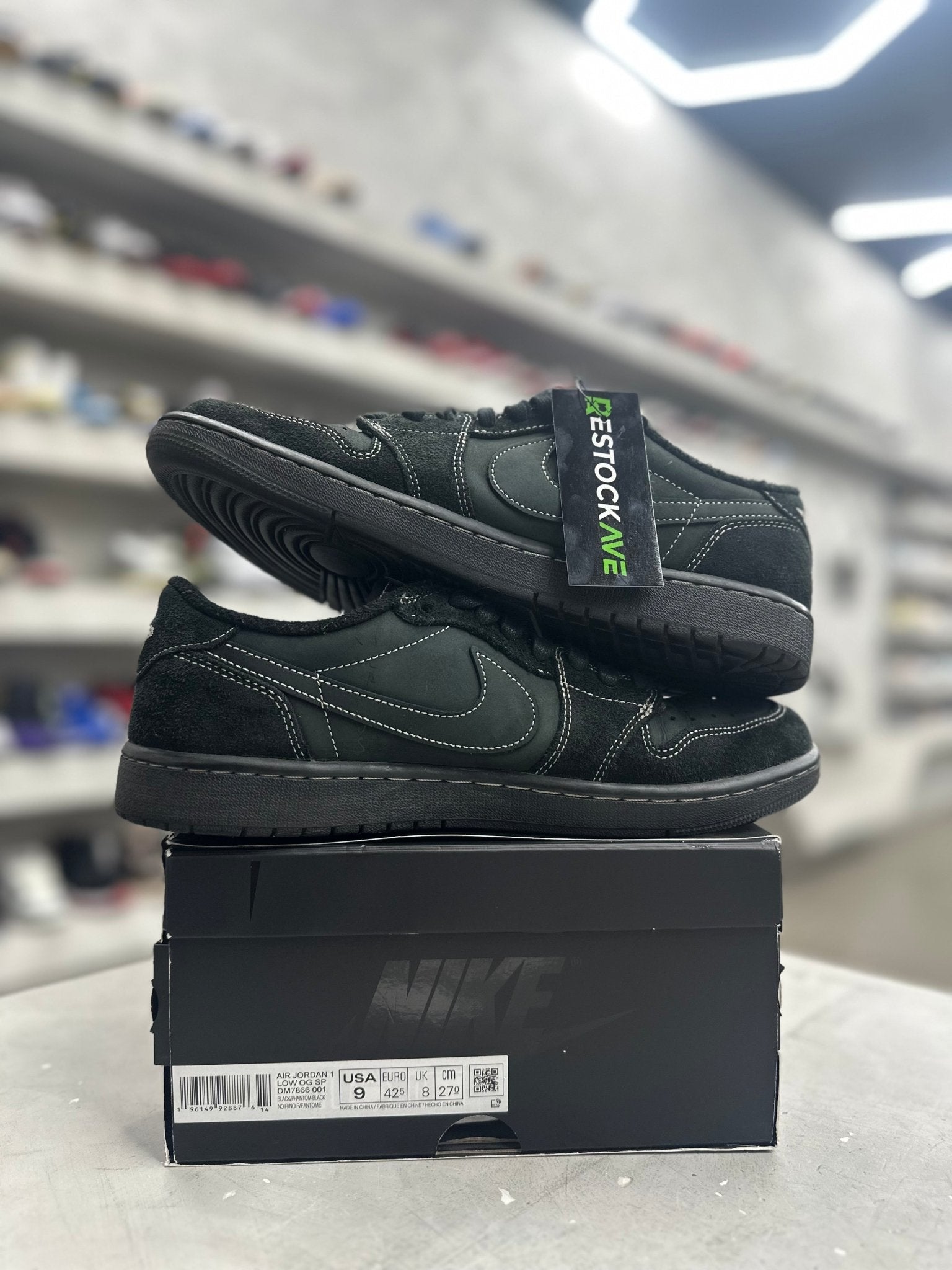 Jordan 1 Retro Low OG SP Travis Scott Black Phantom Sz 9 (PREOWNED) - Restock AveJordan 1 Retro Low OG SP Travis Scott Black Phantom Sz 9 (PREOWNED)Restock AveRestock Ave9Restock Ave