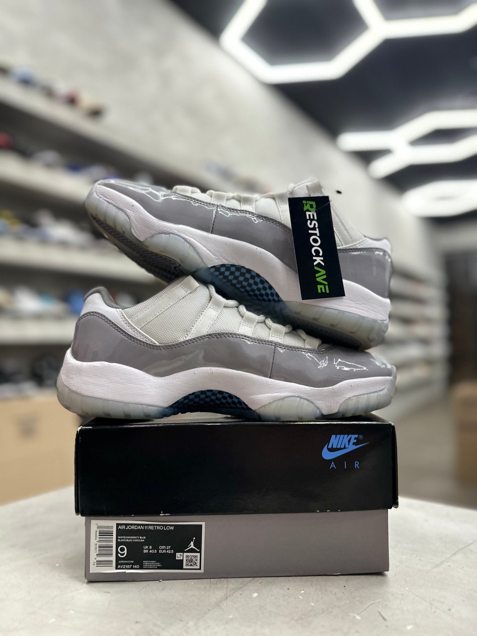 Jordan 11 Retro Low Cement Grey Sz 9 (PREOWNED) - Restock AveJordan 11 Retro Low Cement Grey Sz 9 (PREOWNED)Restock AveRestock Ave9Restock Ave