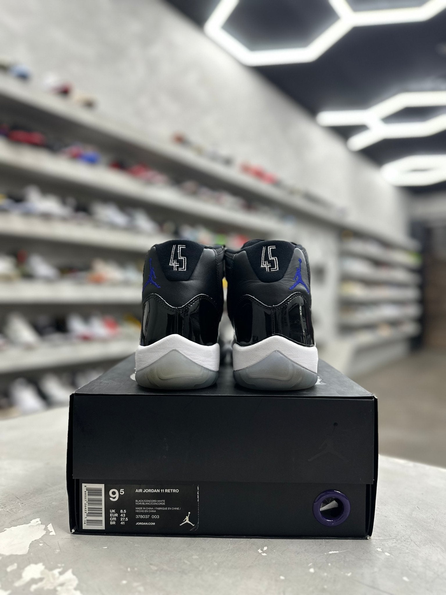 Jordan 11 Retro Space Jam Sz 9.5 (PREOWNED) - Restock AveJordan 11 Retro Space Jam Sz 9.5 (PREOWNED)Restock AveRestock Ave9.5Restock Ave