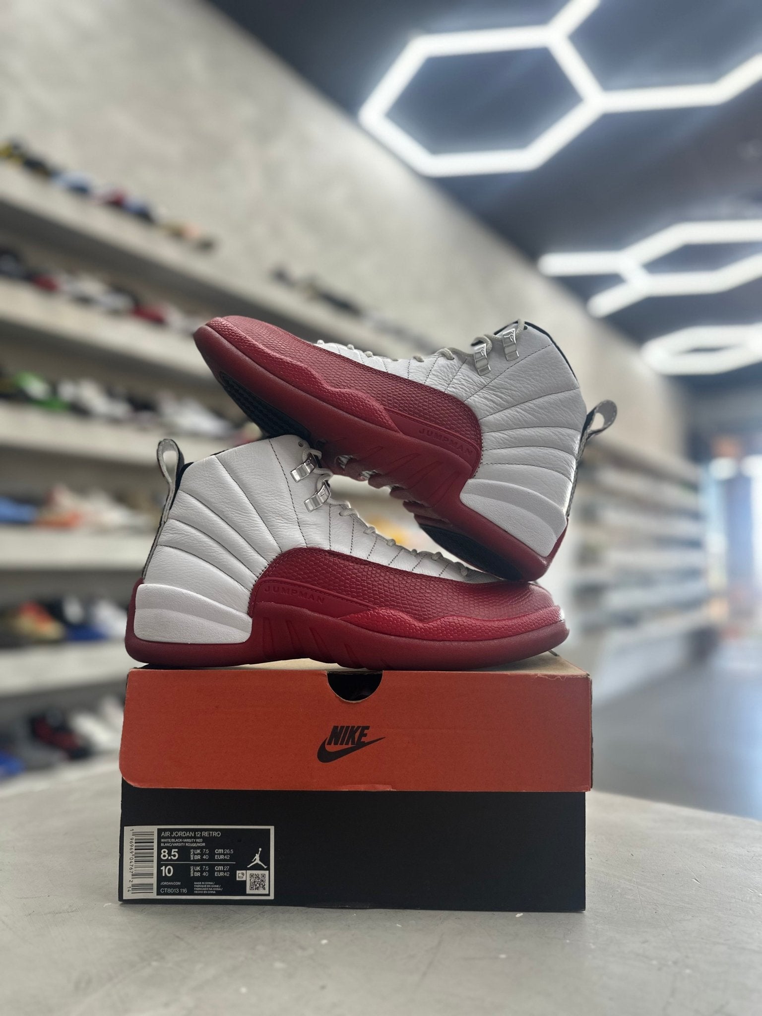 Jordan 12 Retro Cherry Sz 8.5 (PREOWNED) - Restock AveJordan 12 Retro Cherry Sz 8.5 (PREOWNED)Restock AveRestock Ave8.537906035Restock Ave