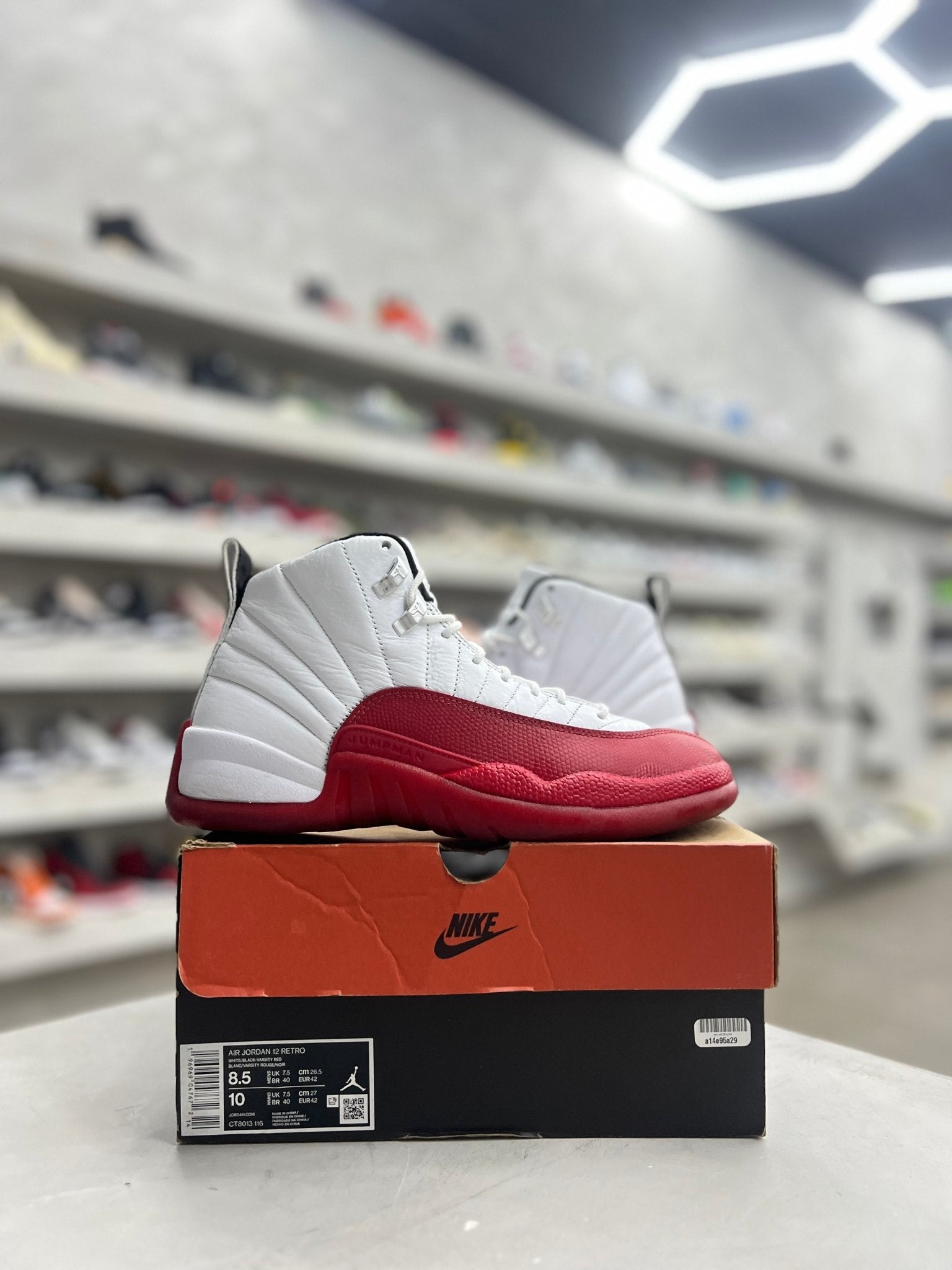 Jordan 12 Retro Cherry Sz 8.5 (PREOWNED) - Restock AveJordan 12 Retro Cherry Sz 8.5 (PREOWNED)Restock AveRestock Ave8.5Restock Ave