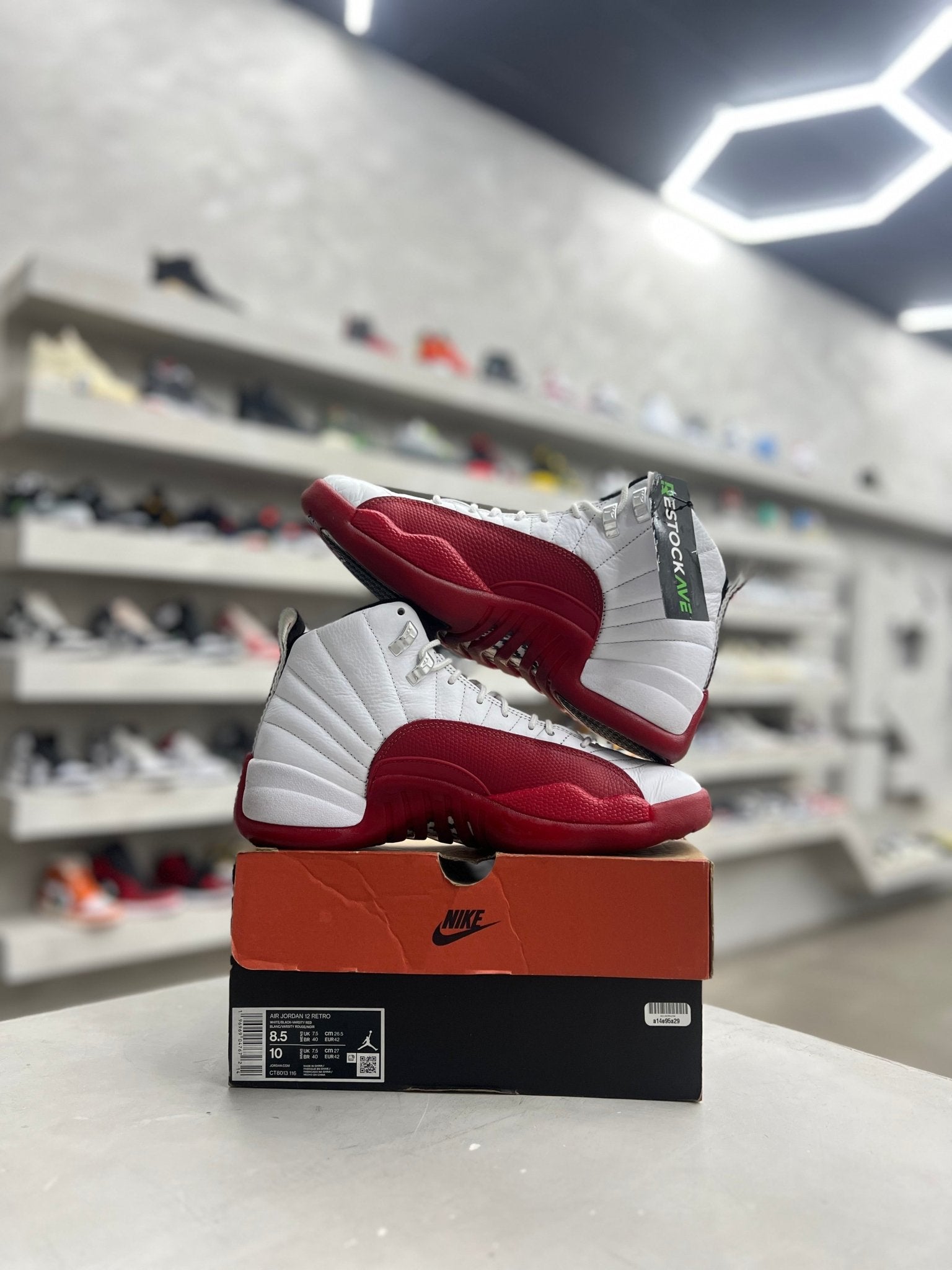 Jordan 12 Retro Cherry Sz 8.5 (PREOWNED) - Restock AveJordan 12 Retro Cherry Sz 8.5 (PREOWNED)Restock AveRestock Ave8.5Restock Ave