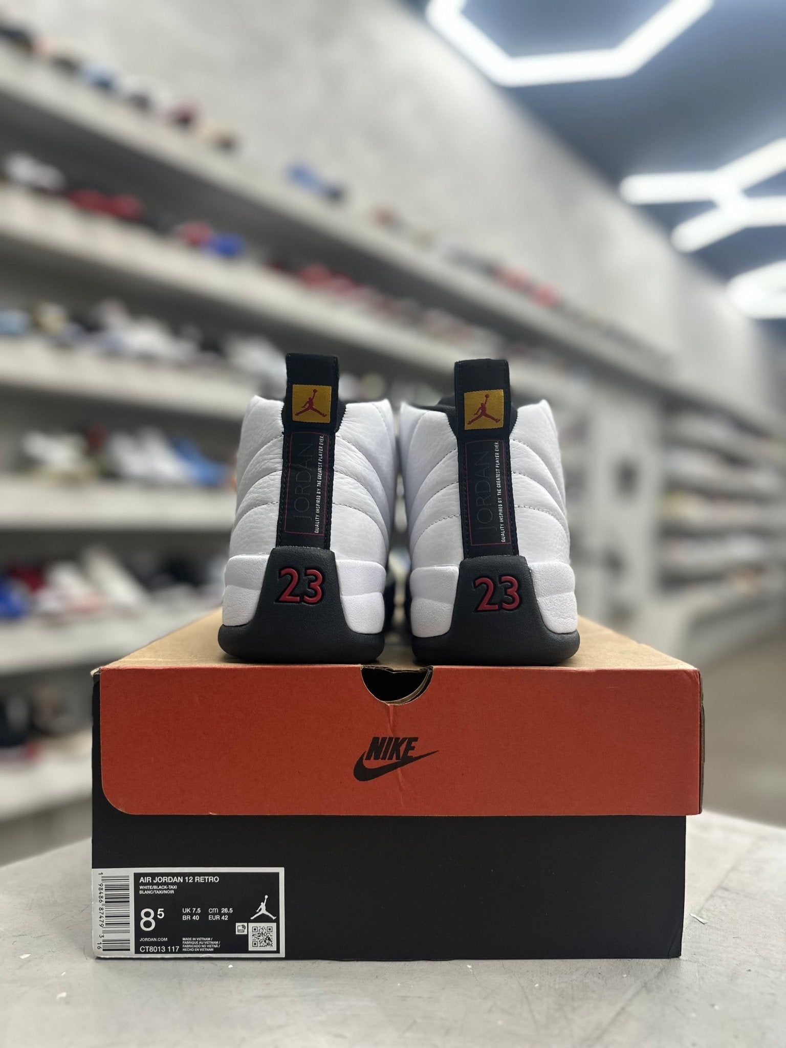 Jordan 12 Retro Taxi Sz 8.5 (PREOWNED) - Restock AveJordan 12 Retro Taxi Sz 8.5 (PREOWNED)Restock AveRestock Ave8.5Restock Ave
