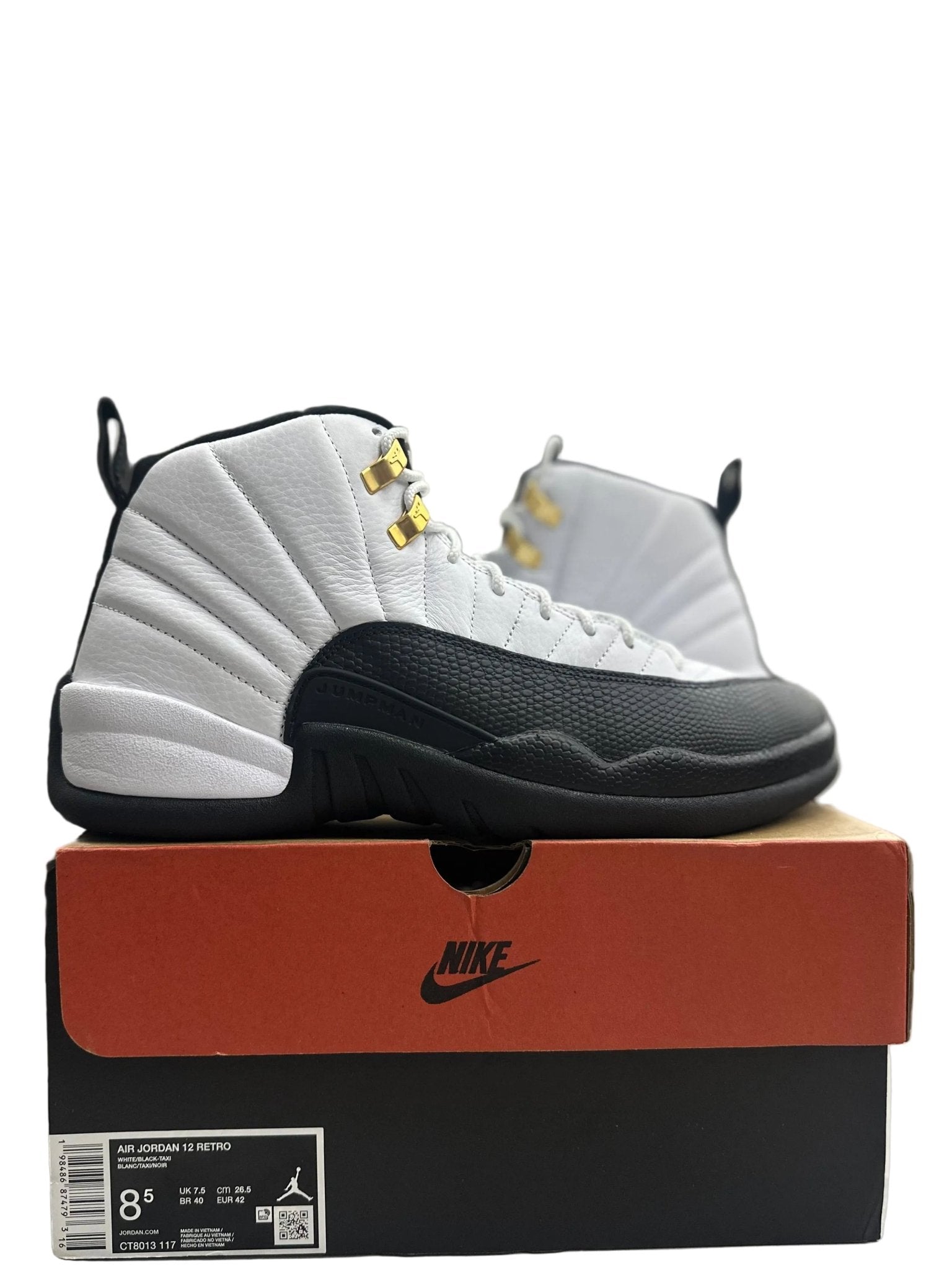 Jordan 12 Retro Taxi Sz 8.5 (PREOWNED) - Restock AveJordan 12 Retro Taxi Sz 8.5 (PREOWNED)Restock AveRestock Ave8.5Restock Ave
