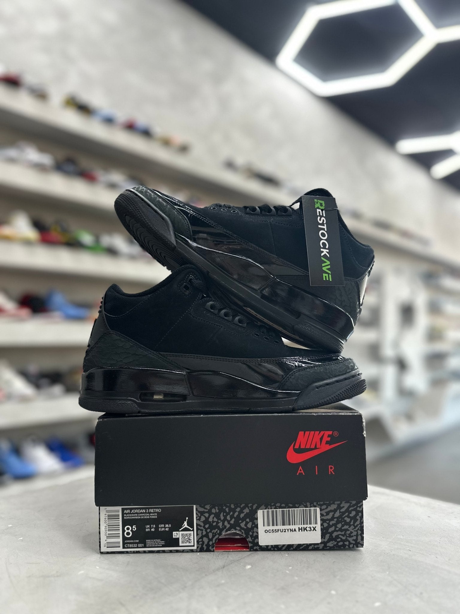 Jordan 3 Retro Black Cat Sz 8.5 (PREOWNED) - Restock AveJordan 3 Retro Black Cat Sz 8.5 (PREOWNED)Restock AveRestock Ave8.530180723Restock Ave