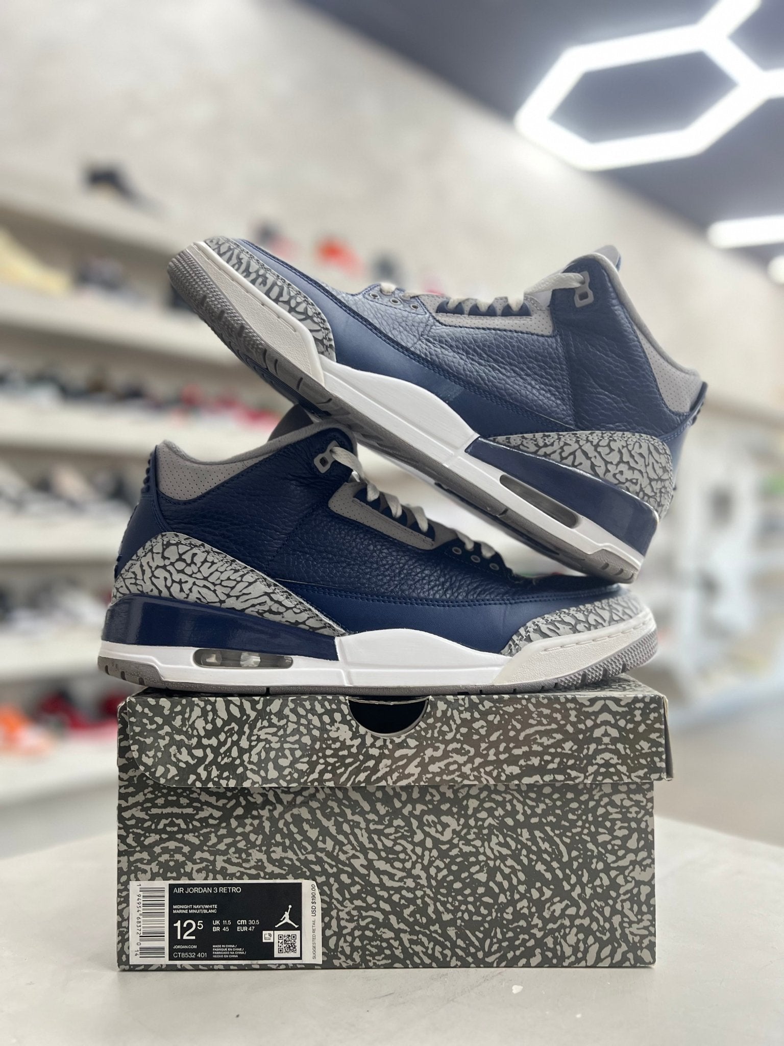 Jordan 3 Retro Georgetown Sz 12.5 (PREOWNED) - Restock AveJordan 3 Retro Georgetown Sz 12.5 (PREOWNED)Restock AveRestock Ave12.5Restock Ave