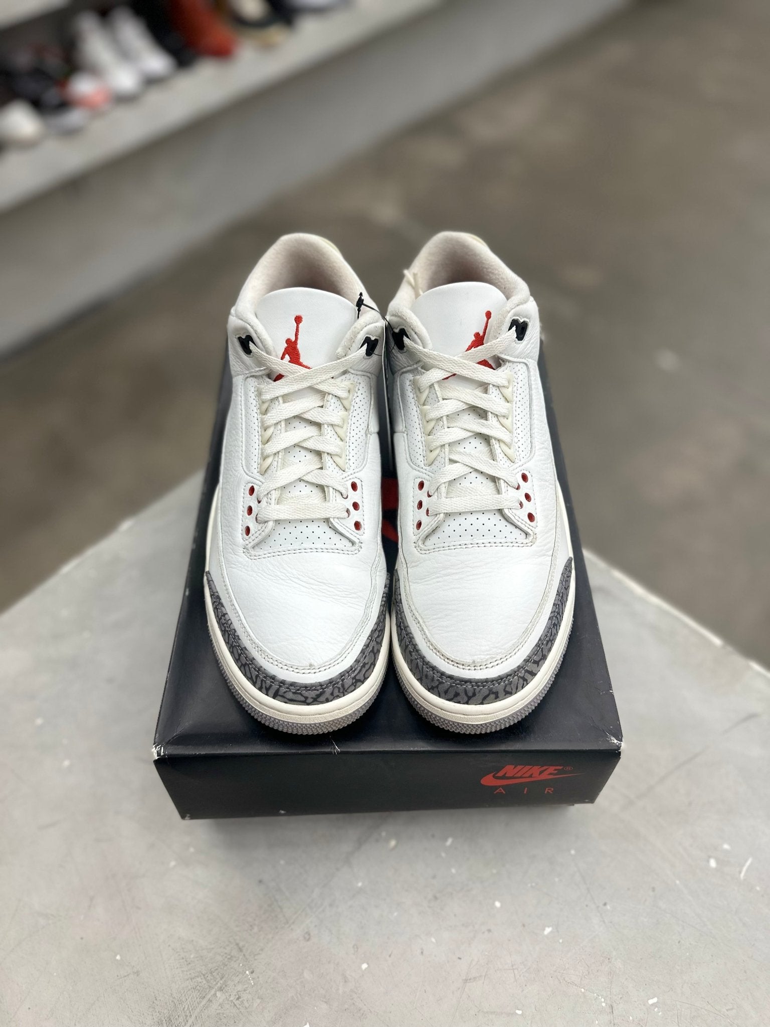 Jordan 3 Retro White Cement Reimagined as 9.5 (PREOWNED)(REPLACEMENT BOX) - Restock AveJordan 3 Retro White Cement Reimagined as 9.5 (PREOWNED)(REPLACEMENT BOX)Restock AveRestock Ave9.5Restock Ave