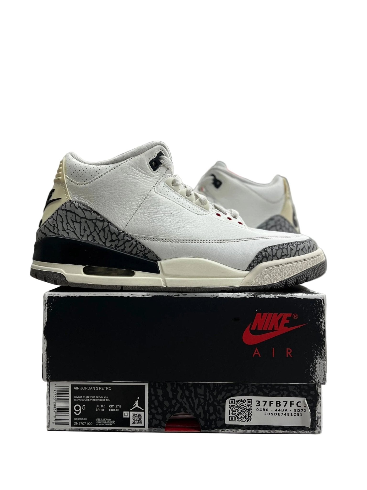 Jordan 3 Retro White Cement Reimagined Sz 9.5 (PREOWNED) - Restock AveJordan 3 Retro White Cement Reimagined Sz 9.5 (PREOWNED)Restock AveRestock Ave9.5Restock Ave
