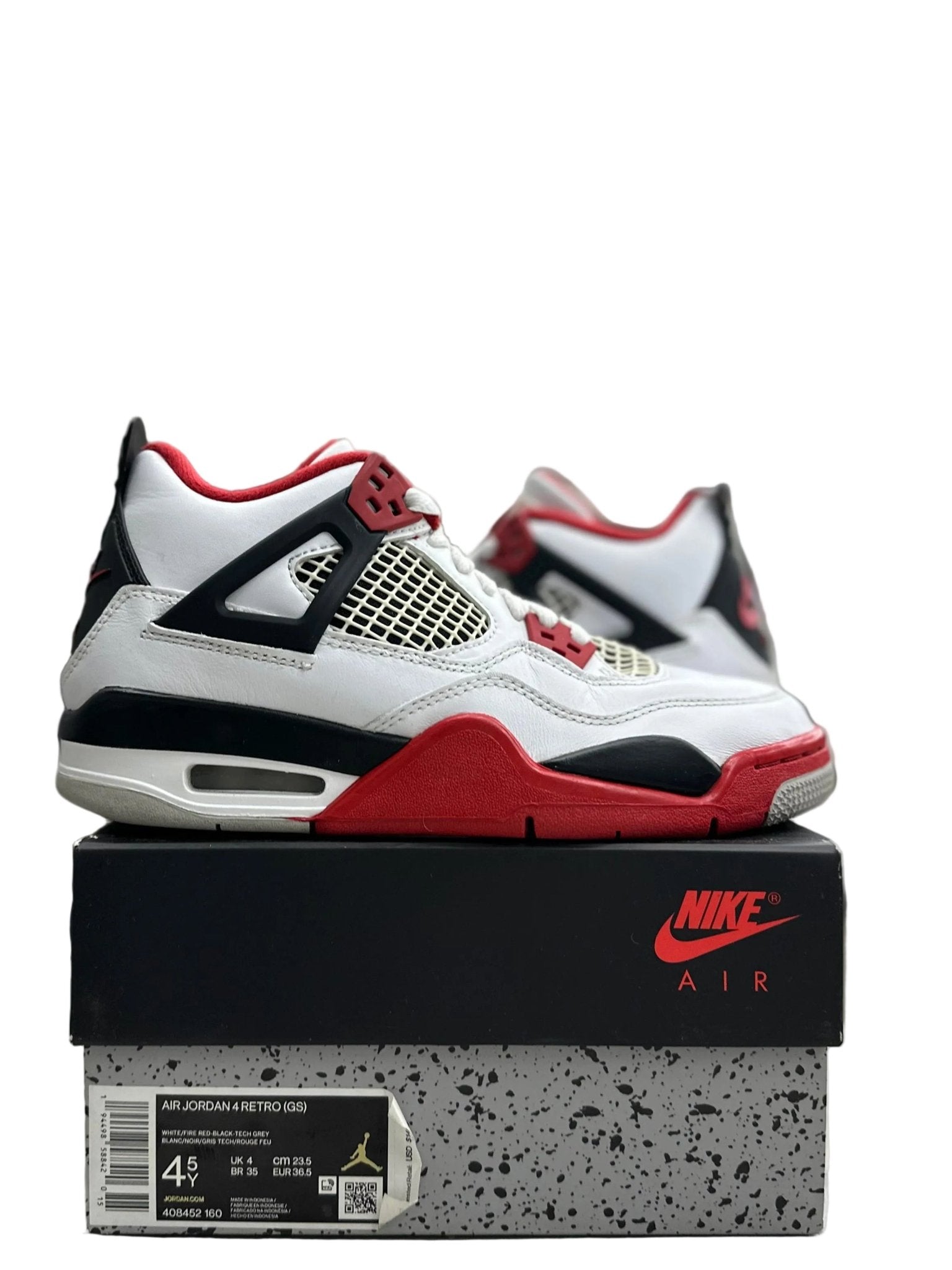 Jordan 4 Retro Fire Red Sz 4.5 (PREOWNED) - Restock AveJordan 4 Retro Fire Red Sz 4.5 (PREOWNED)Restock AveRestock Ave4.5Restock Ave