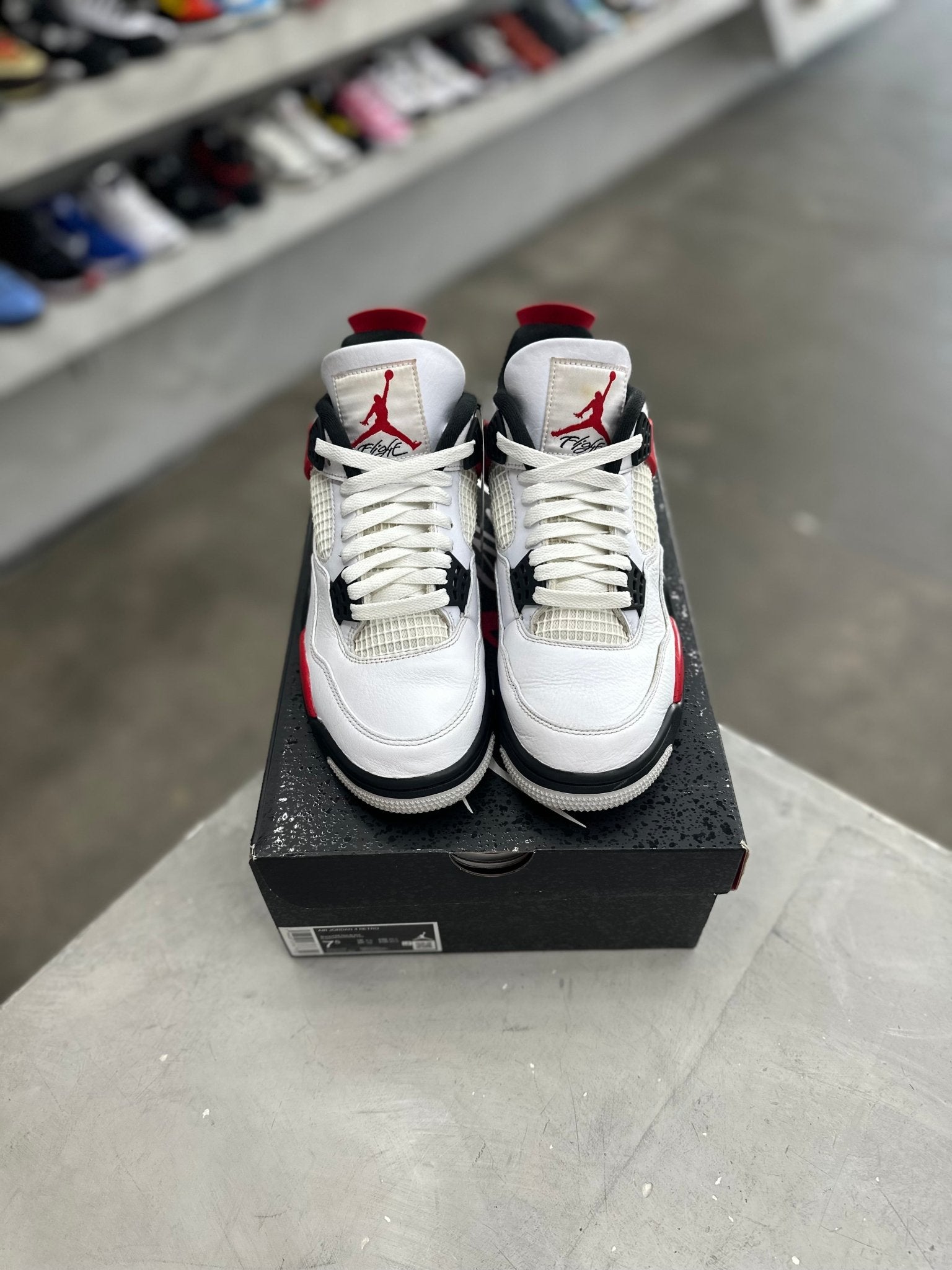 Jordan 4 Retro Red Cement Sz 7.5 (PREOWNED) - Restock AveJordan 4 Retro Red Cement Sz 7.5 (PREOWNED)Restock AveRestock Ave7.5Restock Ave