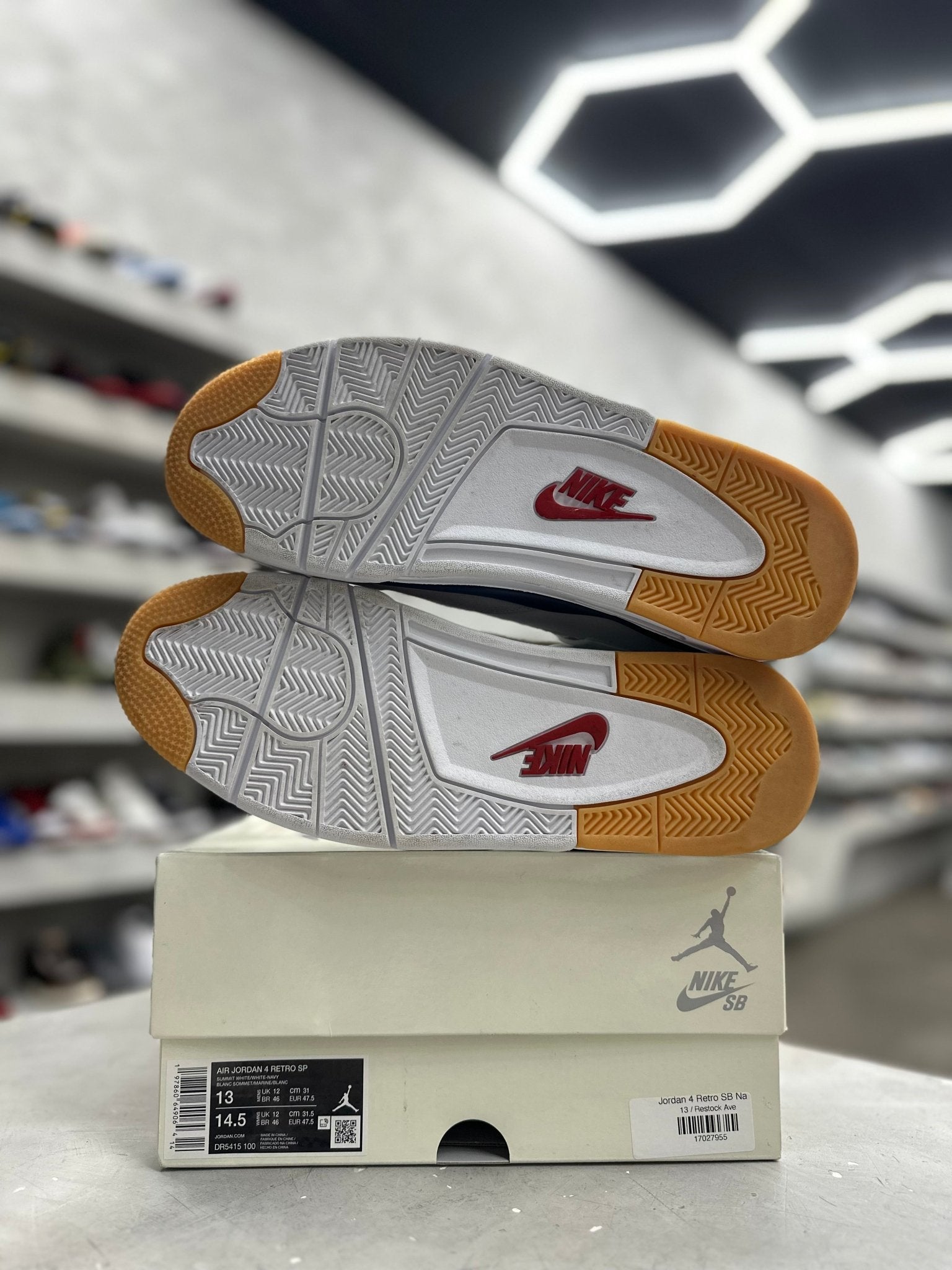 Jordan 4 Retro SB Navy Sz 13 (PREOWNED) - Restock AveJordan 4 Retro SB Navy Sz 13 (PREOWNED)Restock AveRestock Ave13Restock Ave