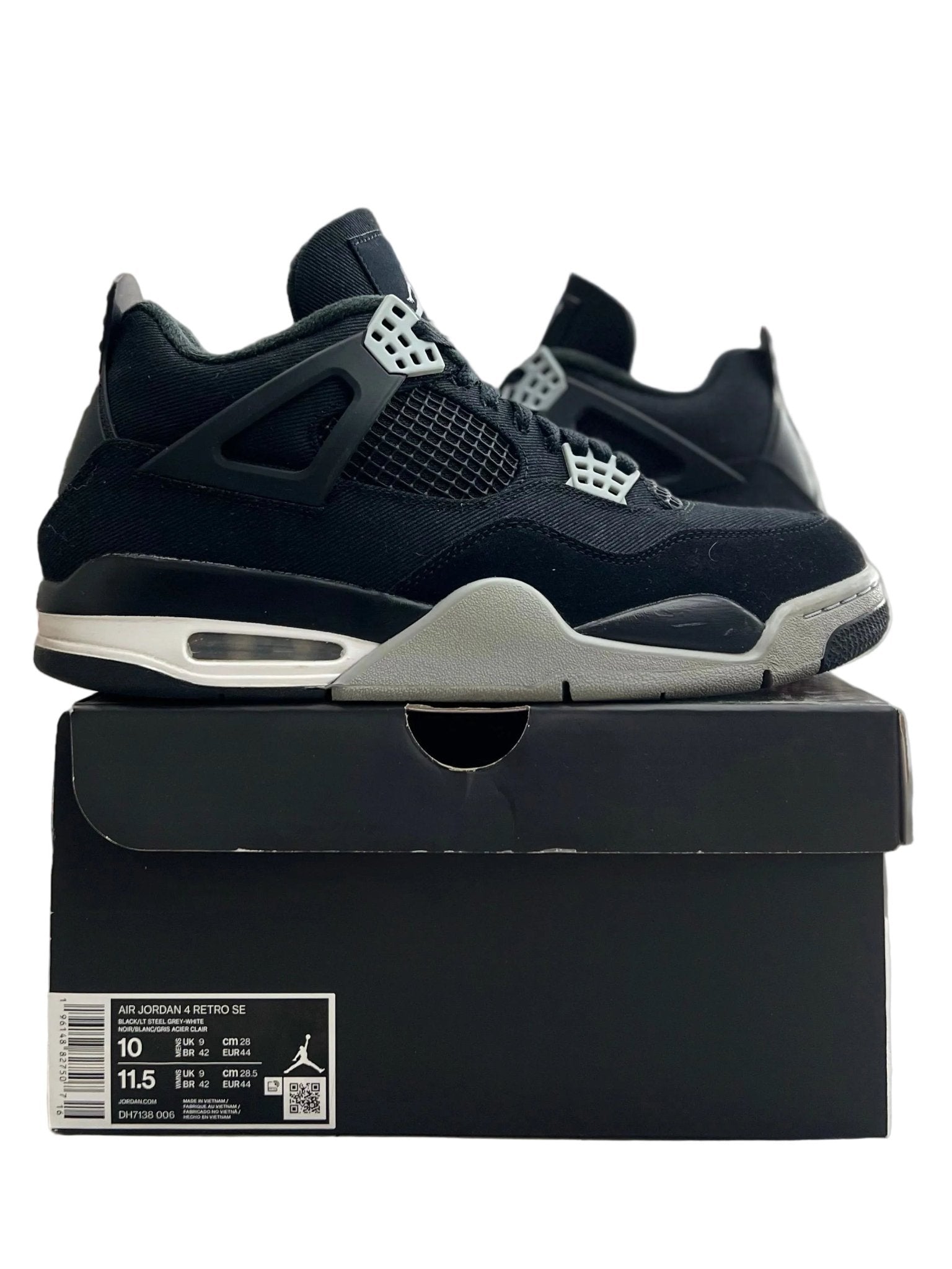 Jordan 4 Retro SE Black Canvas Sz 10 (PREOWNED) - Restock AveJordan 4 Retro SE Black Canvas Sz 10 (PREOWNED)Restock AveRestock Ave10Restock Ave