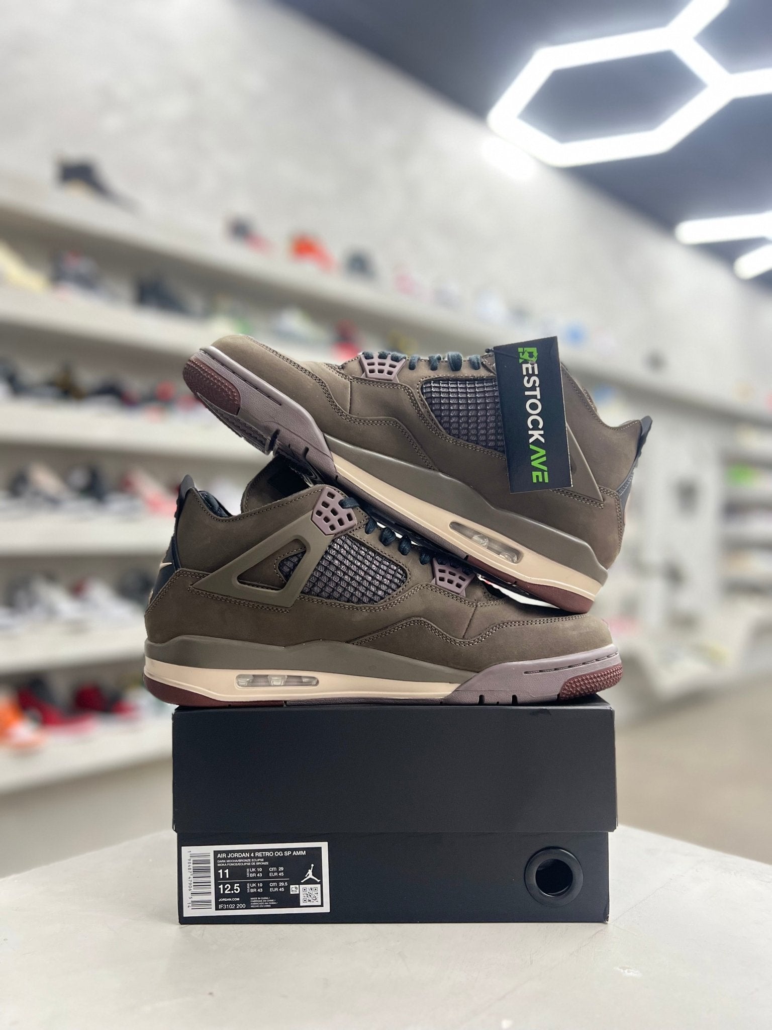 Jordan 4 Retro SP A Ma Maniére Dark Mocha Sz 11 (PREOWNED) - Restock AveJordan 4 Retro SP A Ma Maniére Dark Mocha Sz 11 (PREOWNED)Restock AveRestock Ave11Restock Ave