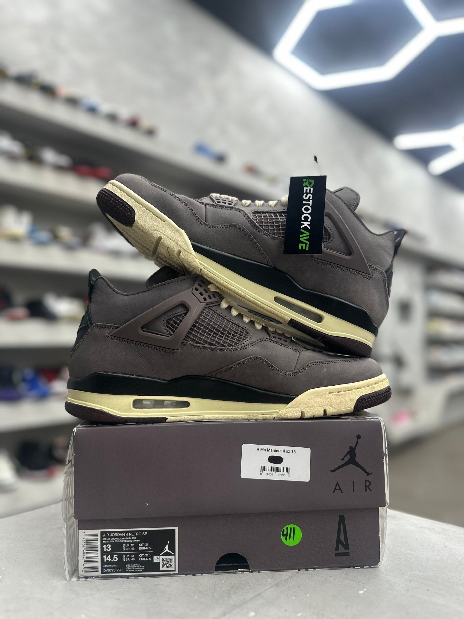 Jordan 4 Retro SP A Ma Maniére Violet Ore Sz 13 (PREOWNED) - Restock AveJordan 4 Retro SP A Ma Maniére Violet Ore Sz 13 (PREOWNED)Restock AveRestock Ave13Restock Ave