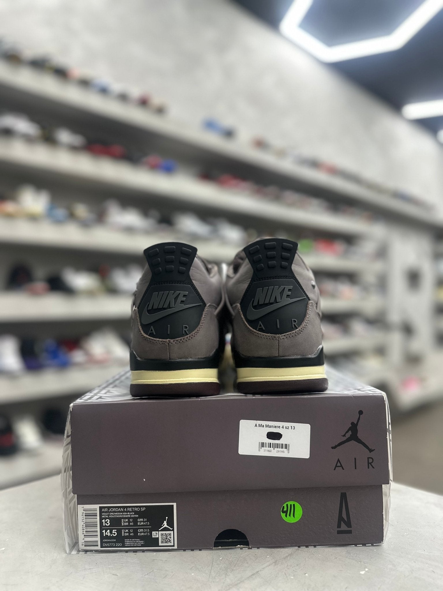 Jordan 4 Retro SP A Ma Maniére Violet Ore Sz 13 (PREOWNED) - Restock AveJordan 4 Retro SP A Ma Maniére Violet Ore Sz 13 (PREOWNED)Restock AveRestock Ave13Restock Ave