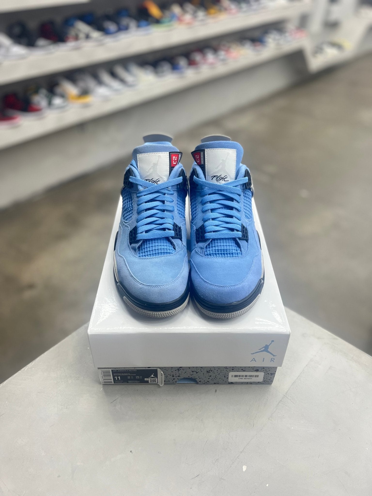 Jordan 4 Retro University Blue Sz 11 (PREOWNED) - Restock AveJordan 4 Retro University Blue Sz 11 (PREOWNED)Restock AveRestock Ave1183659379Restock Ave