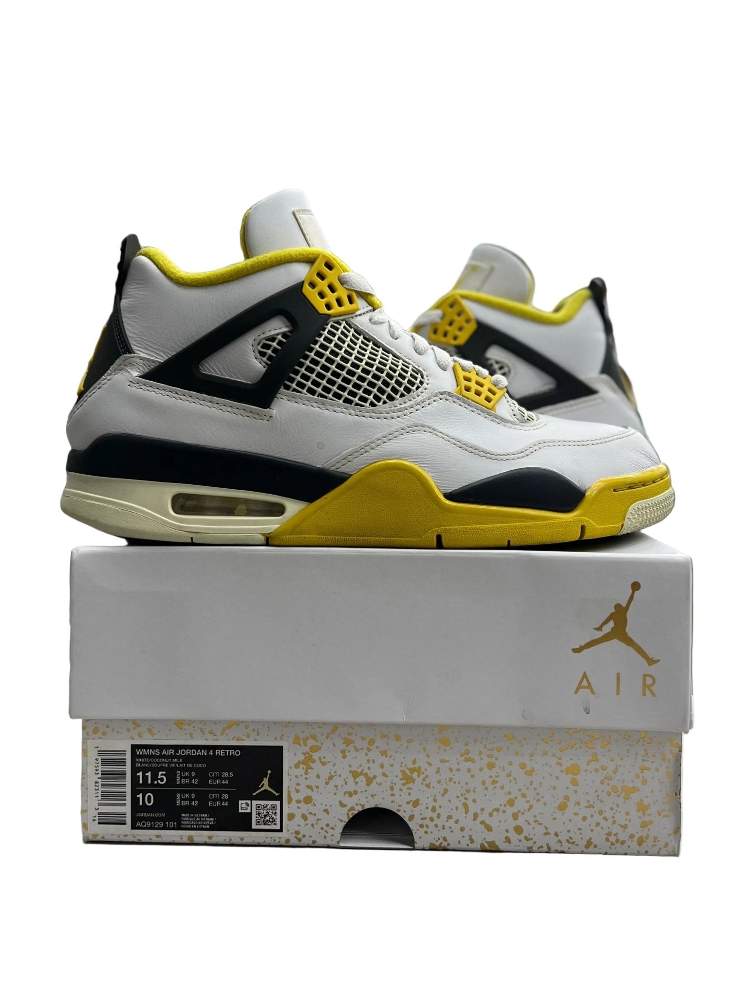 Jordan 4 Retro Vivid Sulfur (Women's) Sz w11.5/10 (PREOWNED) - Restock AveJordan 4 Retro Vivid Sulfur (Women's) Sz w11.5/10 (PREOWNED)Restock AveRestock AveW11.5/10menRestock Ave