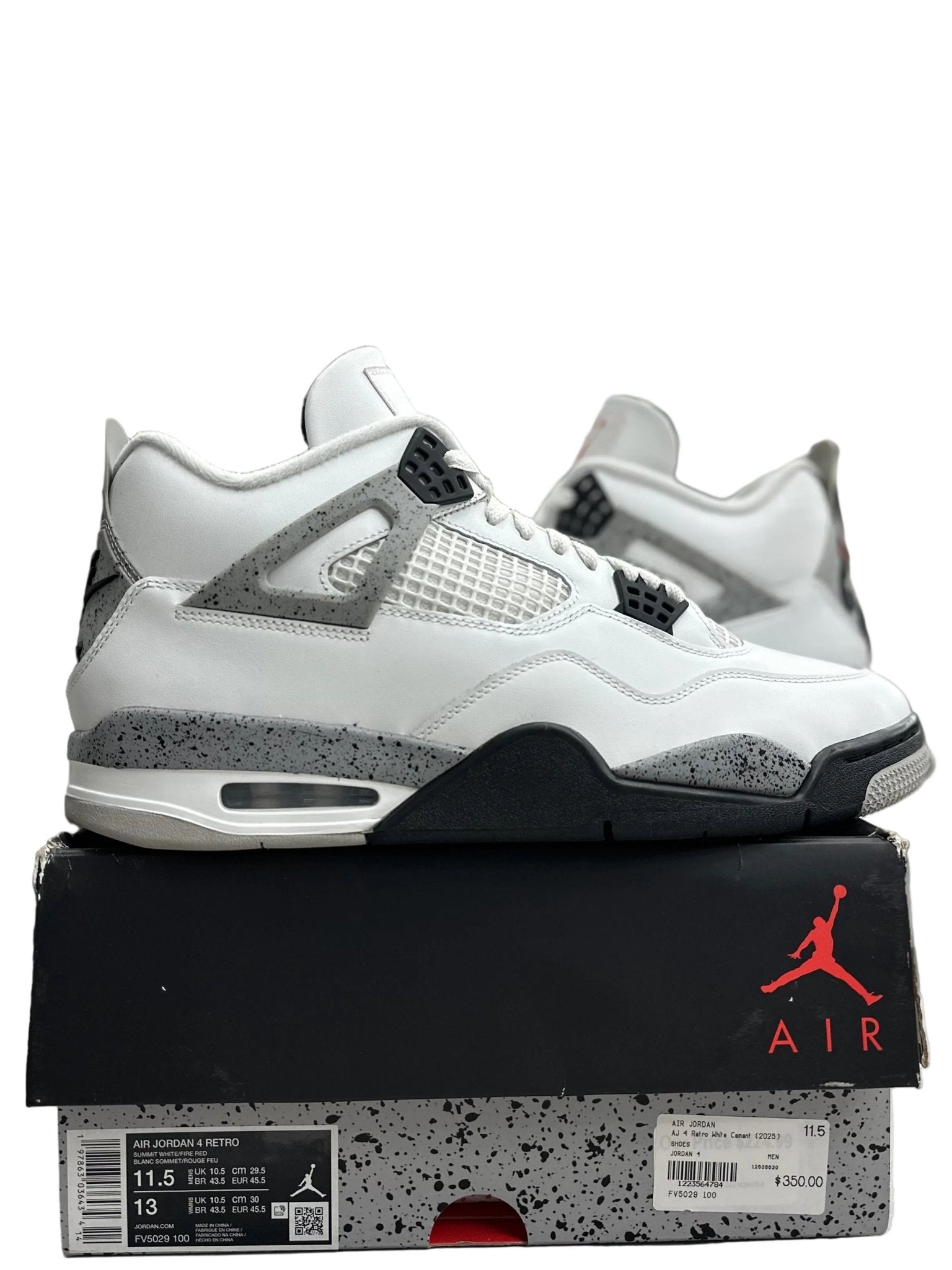 Jordan 4 Retro White Cement Sz 11.5 (PREOWNED) - Restock AveJordan 4 Retro White Cement Sz 11.5 (PREOWNED)Restock AveRestock Ave11.5Restock Ave