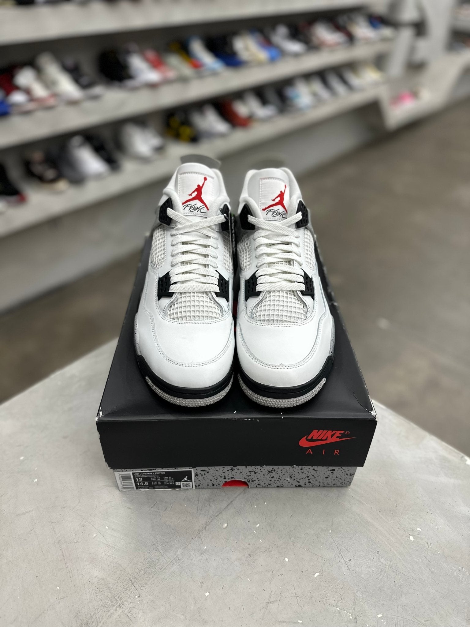 Jordan 4 Retro White Cement Sz 13 (PREOWNED) - Restock AveJordan 4 Retro White Cement Sz 13 (PREOWNED)Restock AveRestock Ave13Restock Ave
