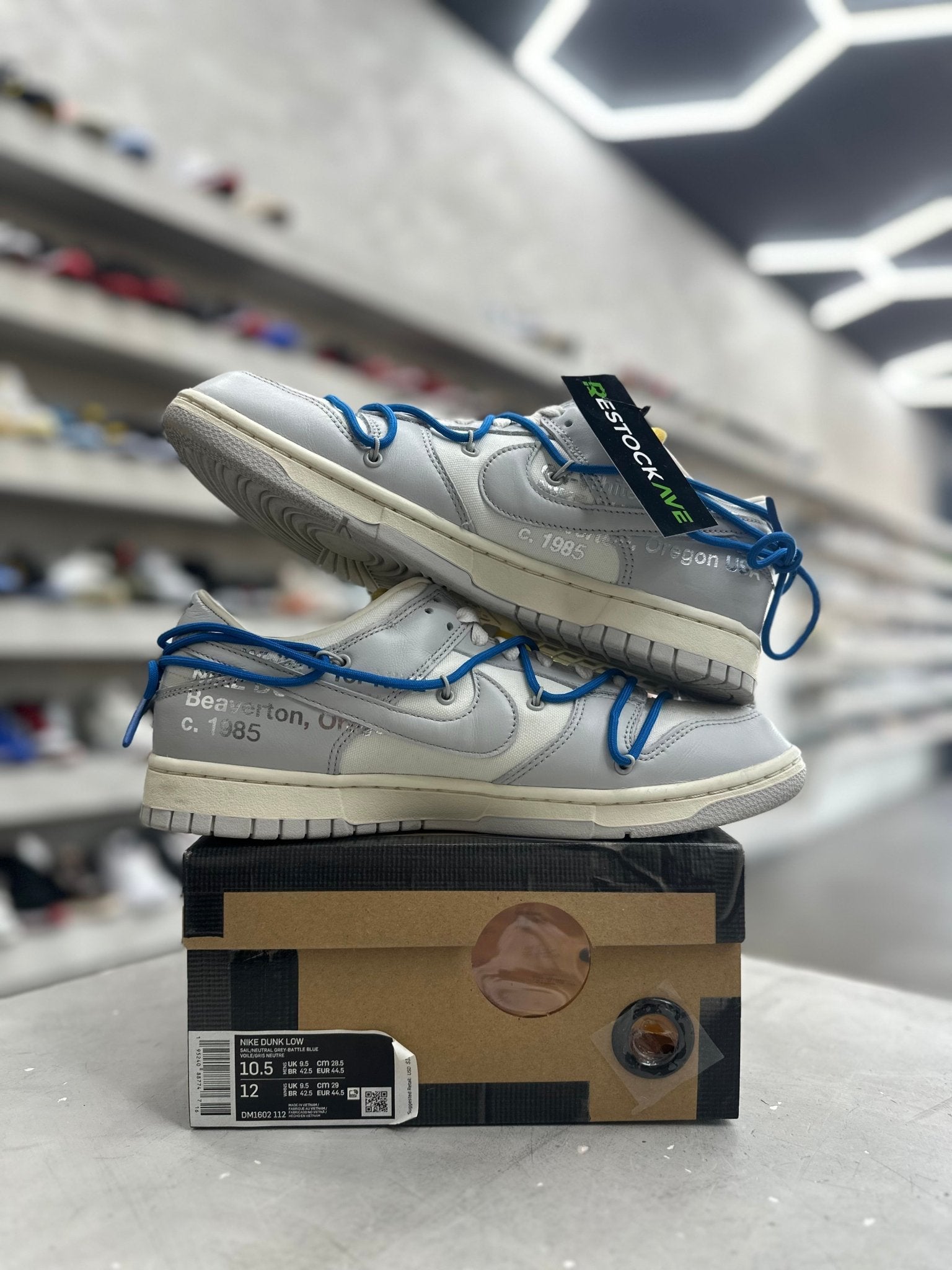 Nike Dunk Low Off-White Lot 10 Sz 10.5 (PREOWNED) - Restock AveNike Dunk Low Off-White Lot 10 Sz 10.5 (PREOWNED)Restock AveRestock Ave10.5Restock Ave