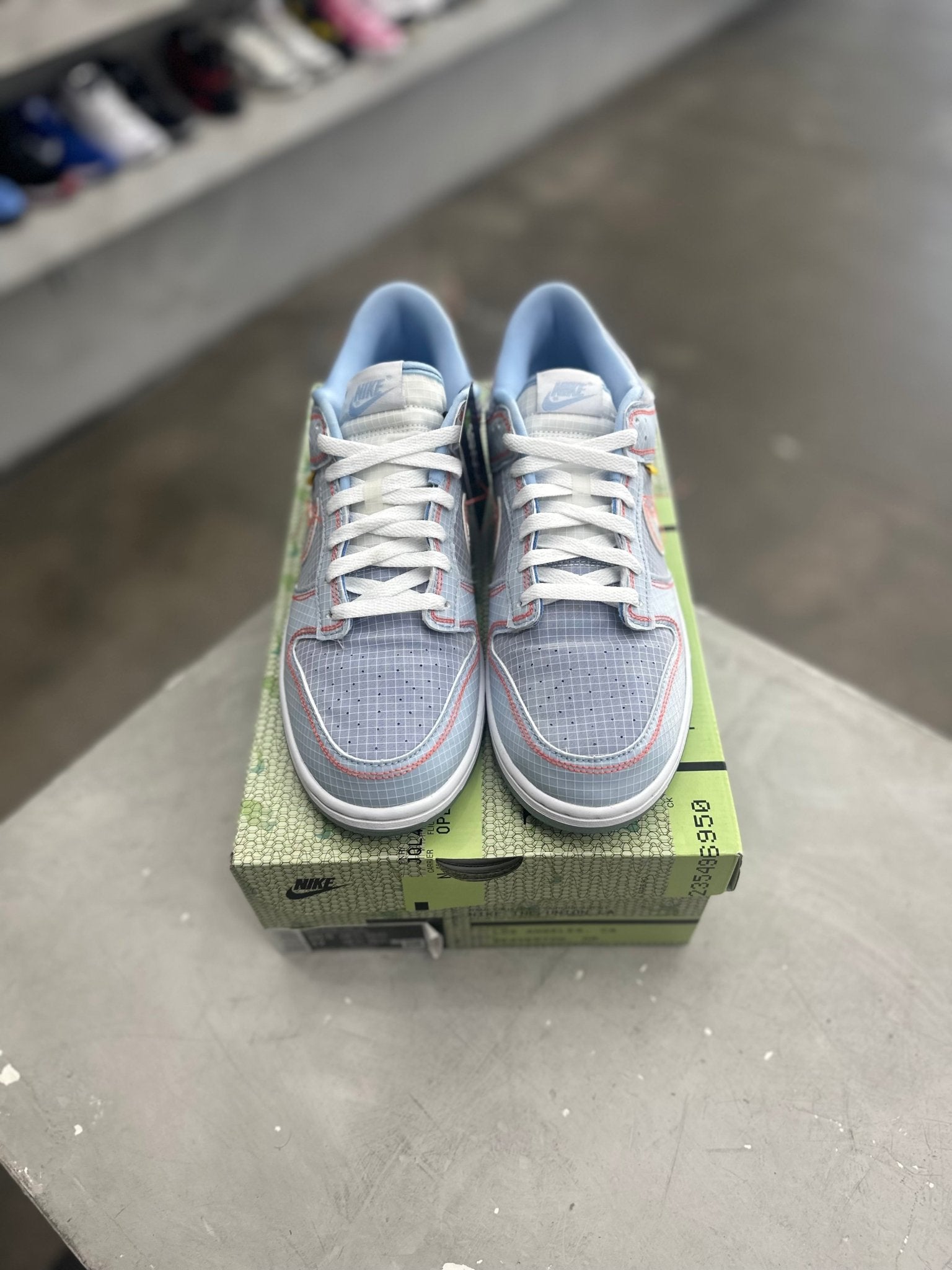 Nike Dunk Low Union Passport Pack Argon Sz 10.5 (PREOWNED) - Restock AveNike Dunk Low Union Passport Pack Argon Sz 10.5 (PREOWNED)Restock AveRestock Ave10.5Restock Ave