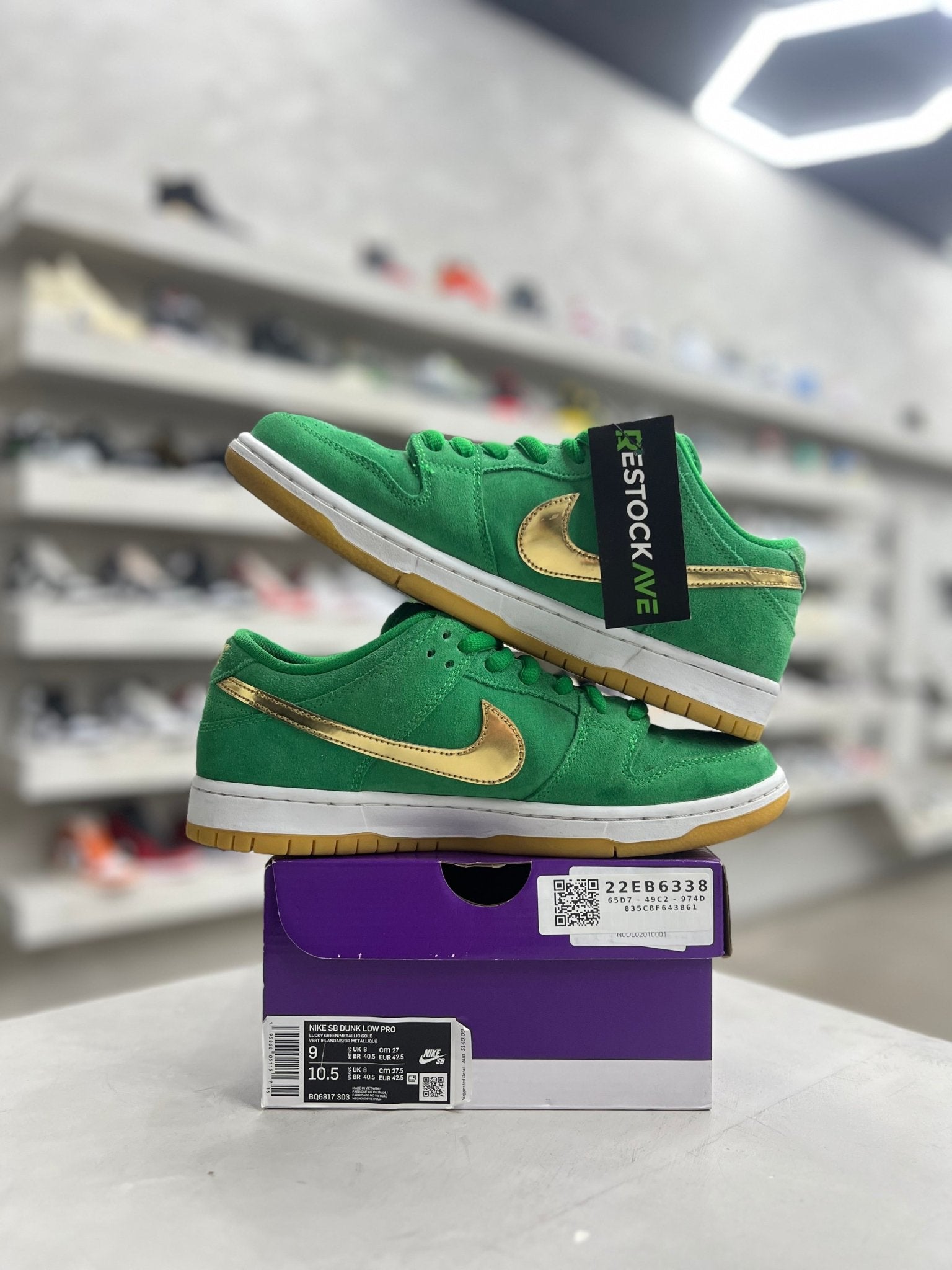 Nike SB Dunk Low Pro St. Patrick's Day Sz 9 (PREOWNED) - Restock AveNike SB Dunk Low Pro St. Patrick's Day Sz 9 (PREOWNED)Restock AveRestock Ave9Restock Ave