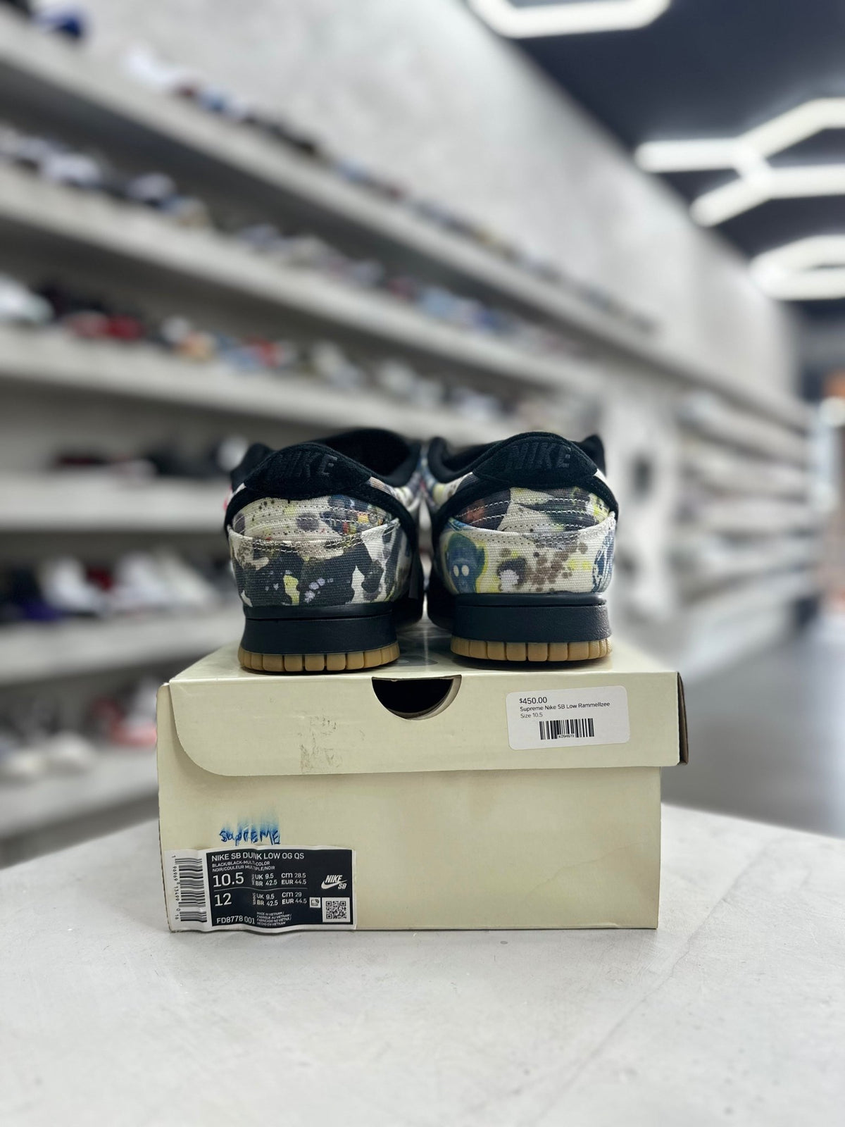Nike SB Dunk Low Supreme Rammellzee as 10.5 (PREOWNED) - Restock AveNike SB Dunk Low Supreme Rammellzee as 10.5 (PREOWNED)Restock AveRestock Ave10.593098867Restock Ave