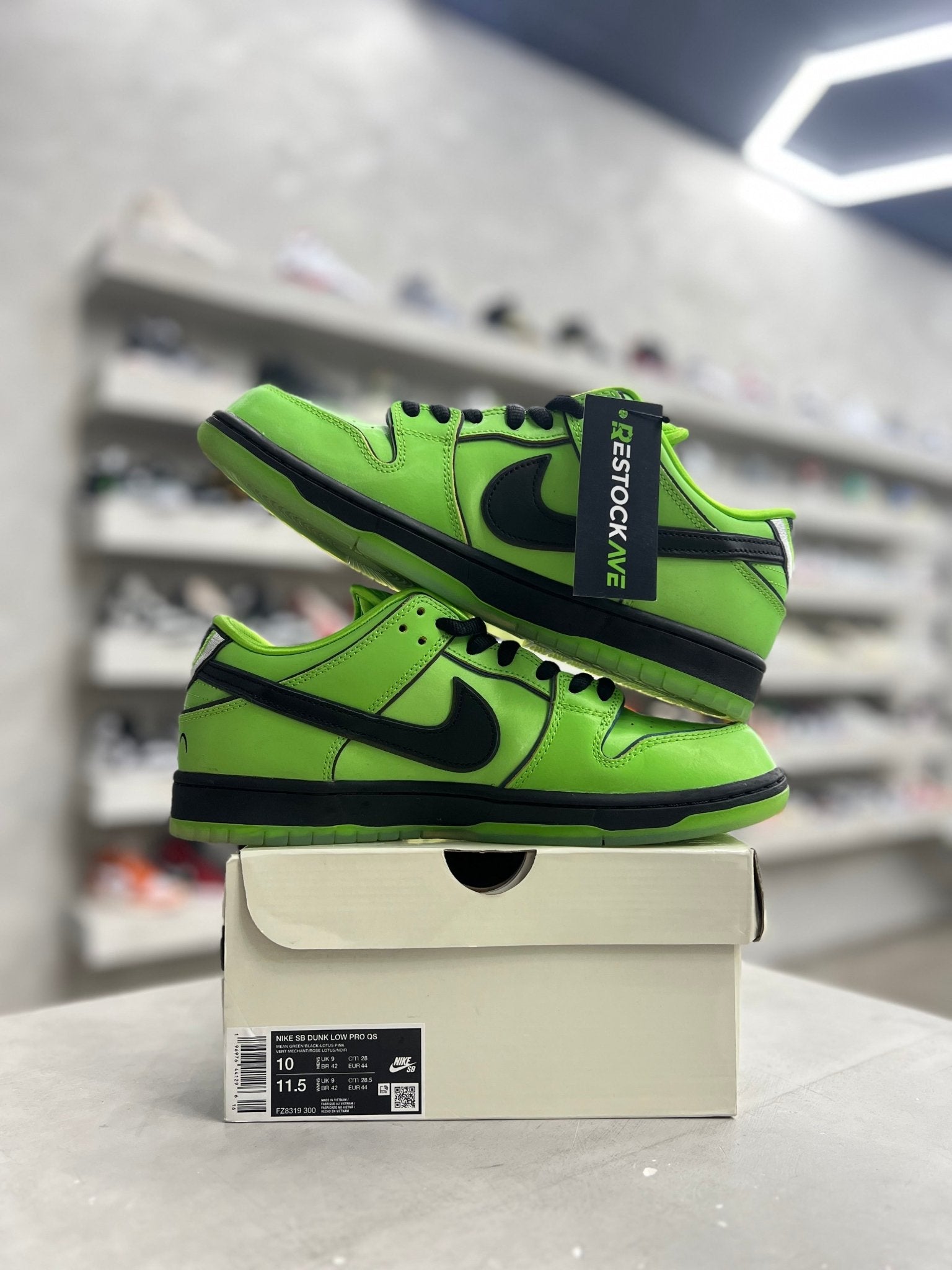 Nike SB Dunk Low The Powerpuff Girls Buttercup Sz 10 (PREOWNED) - Restock AveNike SB Dunk Low The Powerpuff Girls Buttercup Sz 10 (PREOWNED)Restock AveRestock Ave10Restock Ave