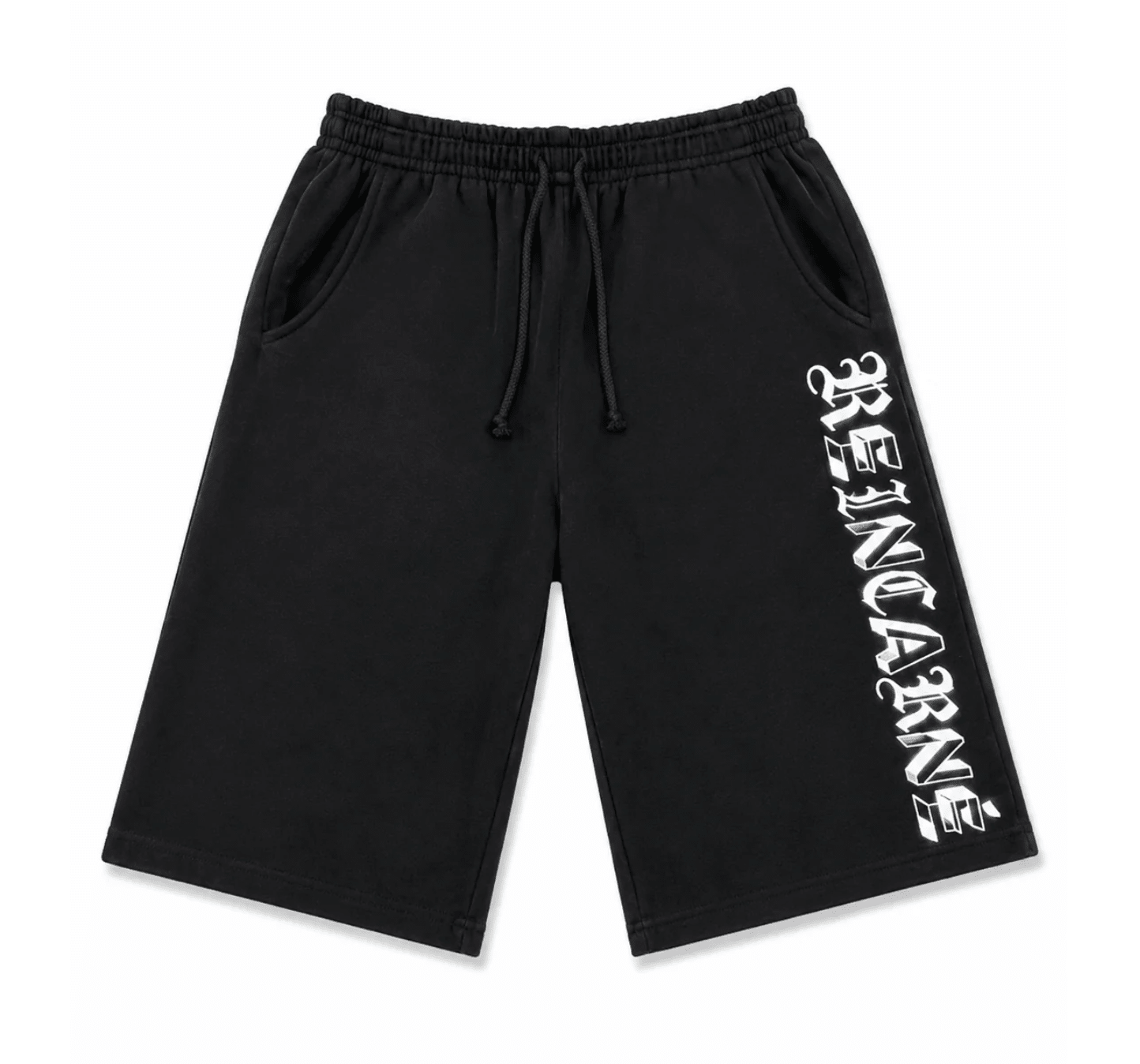 REINCARNATED REINCARNÉ SWEATSHORTS BLACK/WHITE - Restock AveREINCARNATED REINCARNÉ SWEATSHORTS BLACK/WHITERestock AveRestock AveS62496371Restock Ave