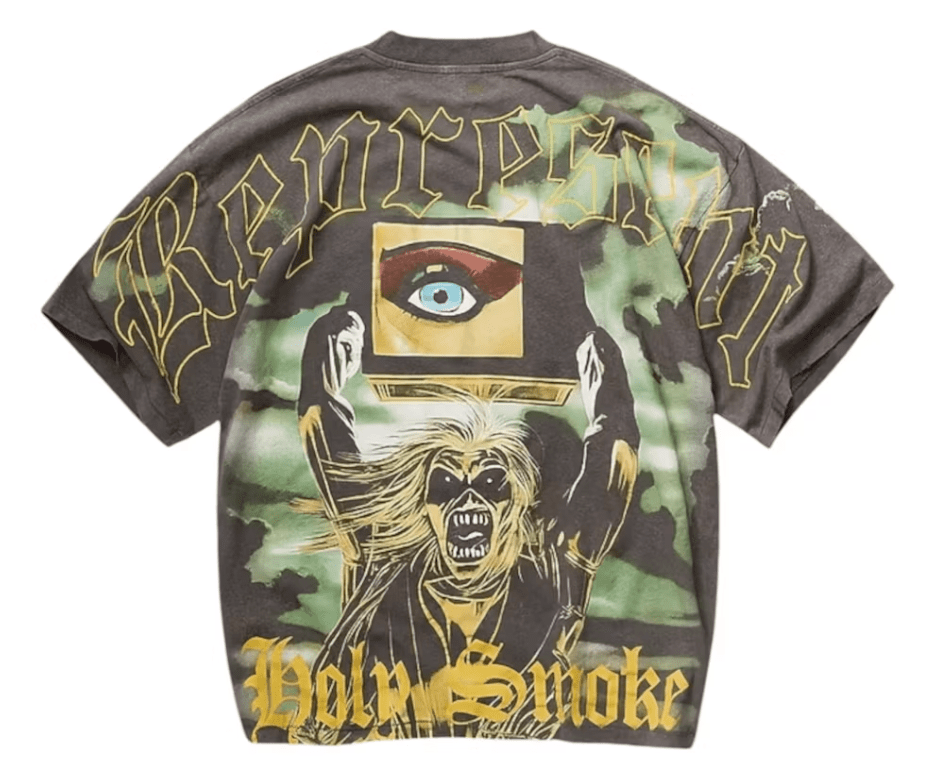 Represent Iron Maiden Holy Smoke T-shirt Sunfade Grey - Restock AveRepresent Iron Maiden Holy Smoke T-shirt Sunfade GreyRestock AveRestock AveL57364339Restock Ave