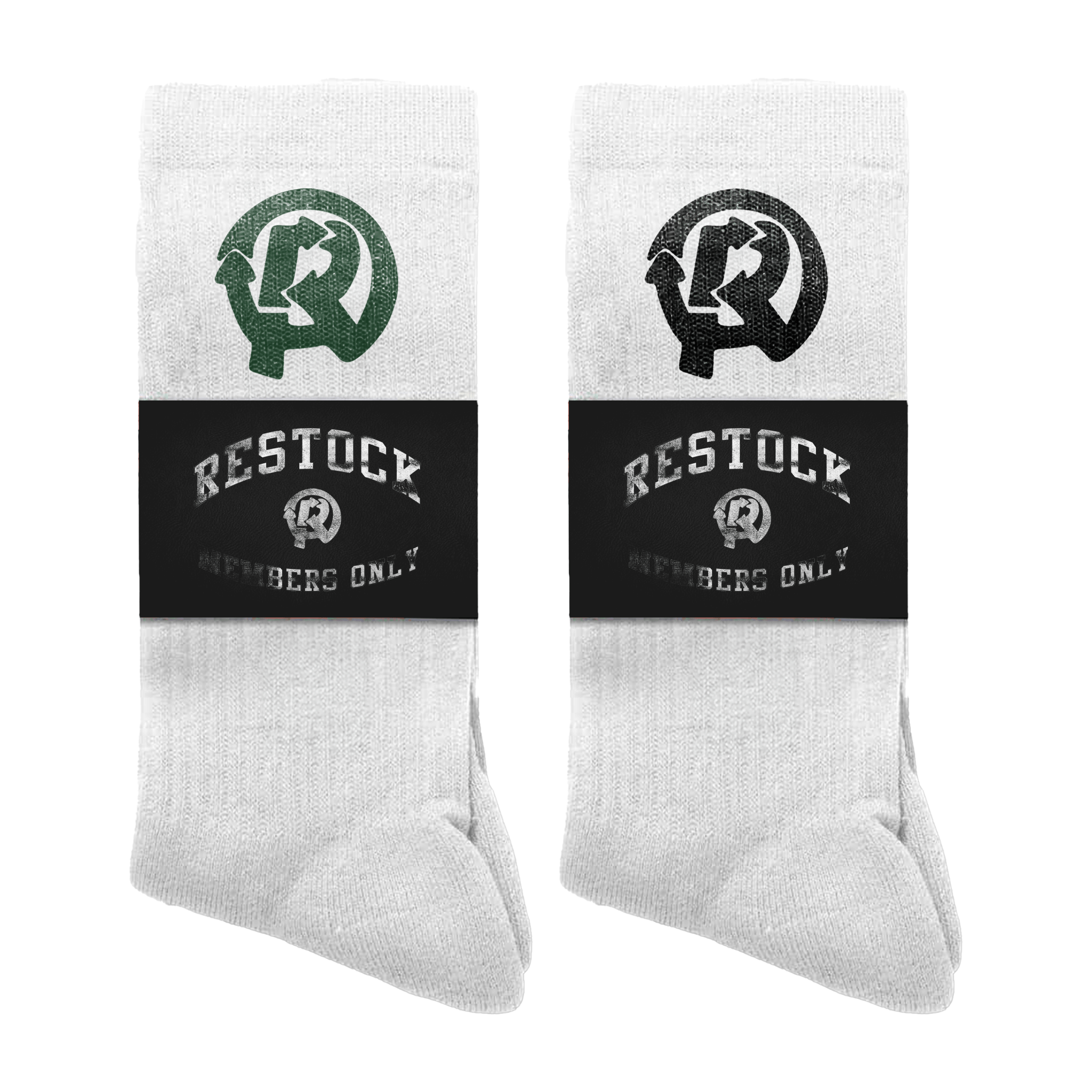 RESTOCK AVE CREW SOCKS - Restock AveRESTOCK AVE CREW SOCKSRestock AveRestock AveGreenRestock Ave