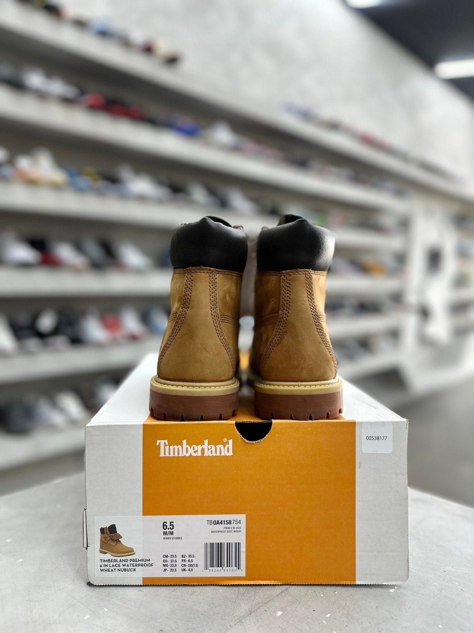 Timberland 6" Premium Waterproof Boot Wheat Sz W6.5/5 (PREOWNED) - Restock AveTimberland 6" Premium Waterproof Boot Wheat Sz W6.5/5 (PREOWNED)Restock AveRestock Avew6.5Restock Ave