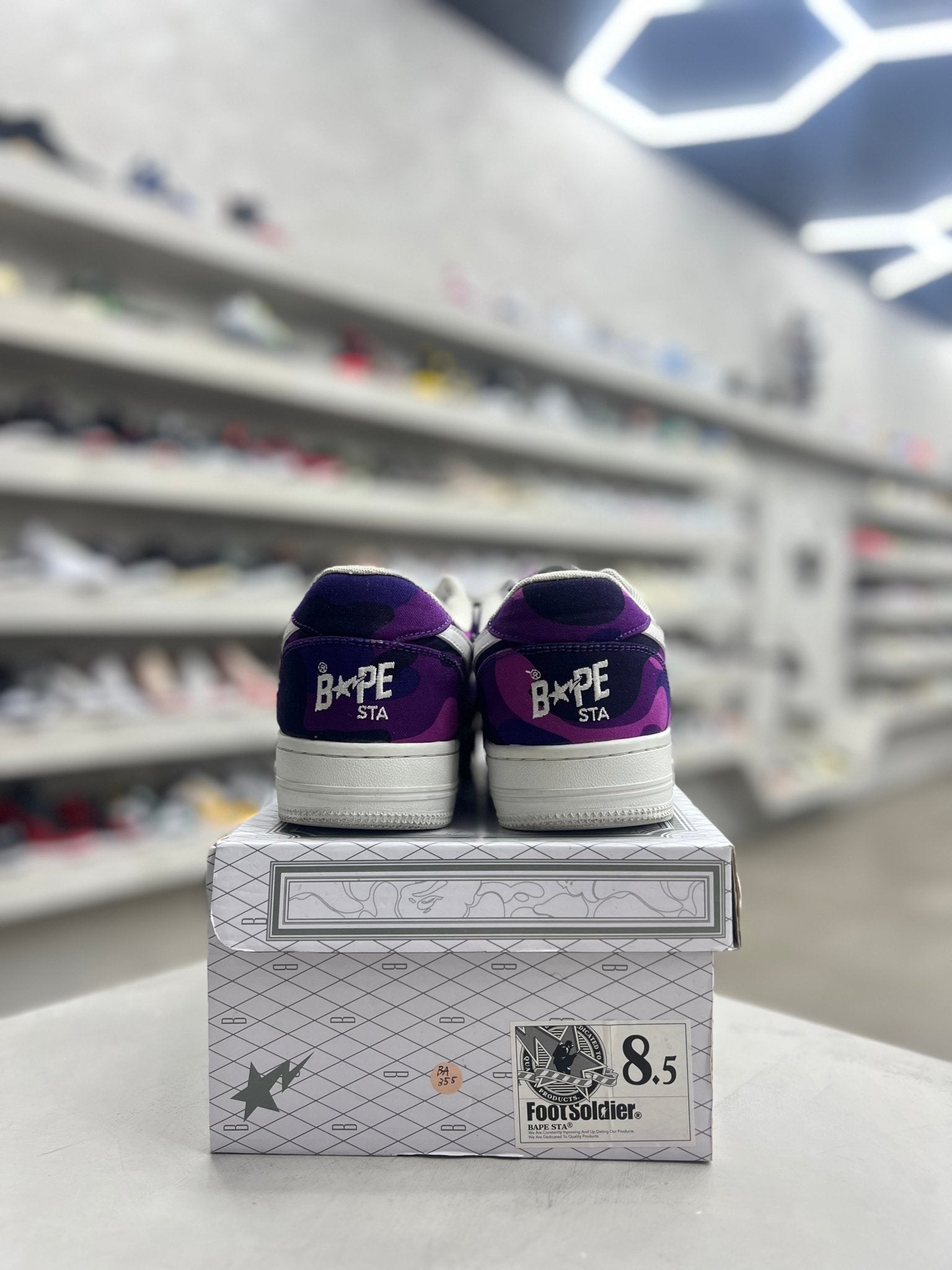 A Bathing Ape Bape Sta Low Color Camo Purple Sz 8.5 (PREOWNED) - Restock AveA Bathing Ape Bape Sta Low Color Camo Purple Sz 8.5 (PREOWNED)Restock AveRestock Ave8.5Restock Ave