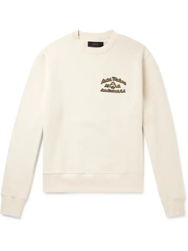 Amir Logo Embroidered Cotton Jersey Sweatshirt - Restock AveAmir Logo Embroidered Cotton Jersey SweatshirtRestock AveRestock Ave2XL92954739Restock Ave