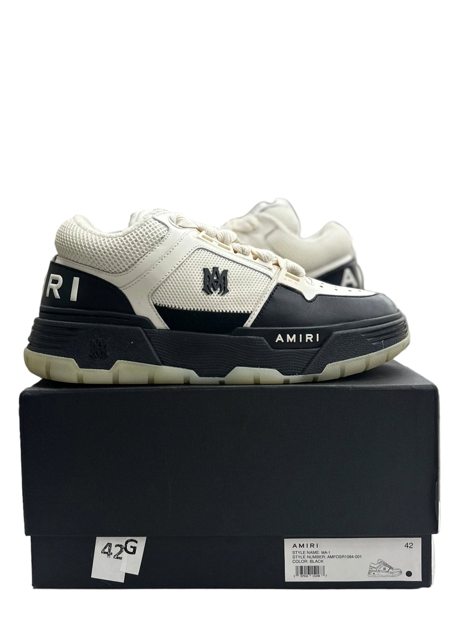 AMIRI MA-1 White Black Black Sz 9 (PREOWNED) - Restock AveAMIRI MA-1 White Black Black Sz 9 (PREOWNED)Restock AveRestock Ave9Restock Ave