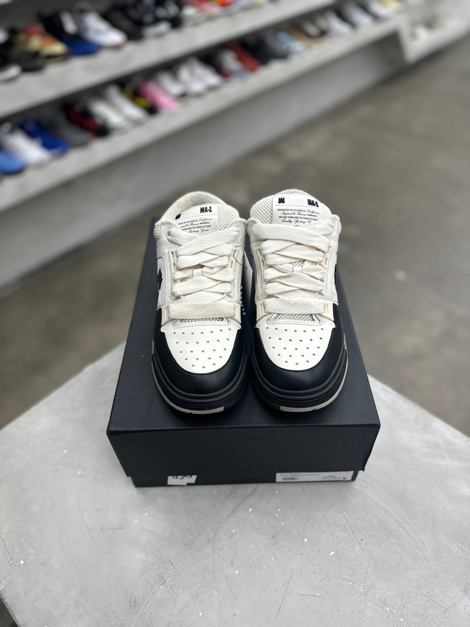 AMIRI MA-1 White Black Black Sz 9 (PREOWNED) - Restock AveAMIRI MA-1 White Black Black Sz 9 (PREOWNED)Restock AveRestock Ave9Restock Ave