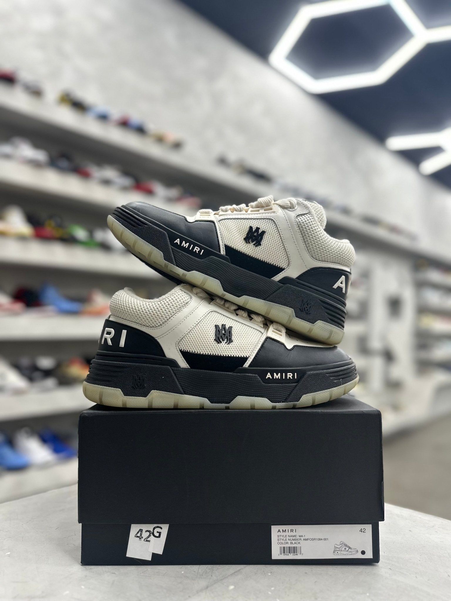 AMIRI MA-1 White Black Black Sz 9 (PREOWNED) - Restock AveAMIRI MA-1 White Black Black Sz 9 (PREOWNED)Restock AveRestock Ave9Restock Ave