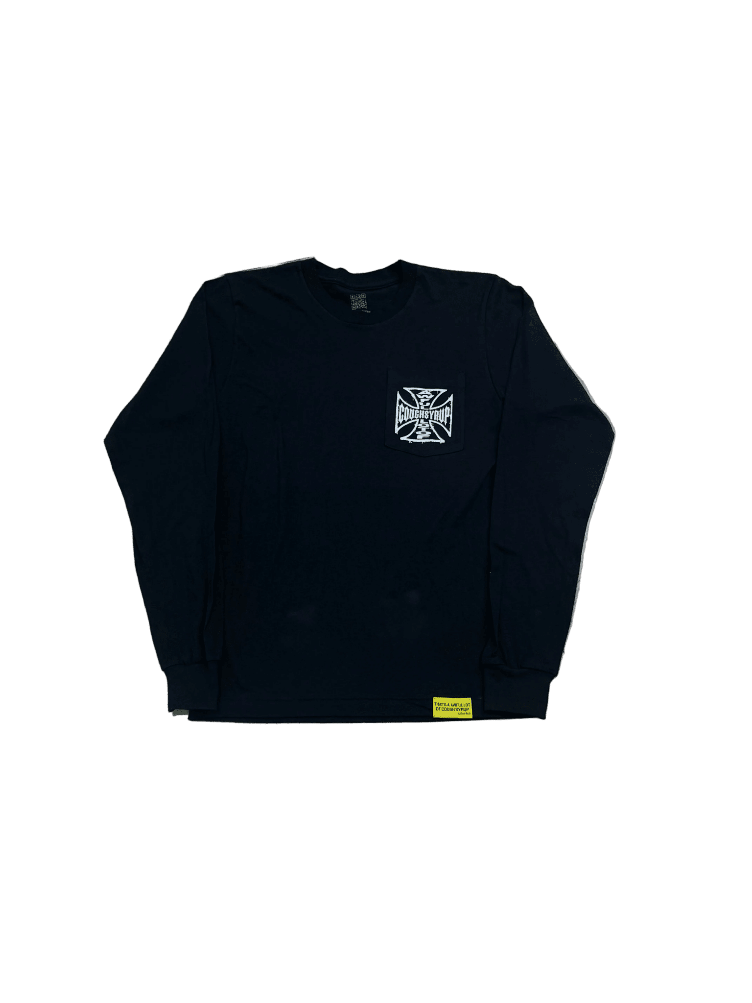 Awful Lot Of Cough Syrup L/S Cross T-Shirt Black - Restock AveAwful Lot Of Cough Syrup L/S Cross T-Shirt BlackRestock AveRestock AveL43618419Restock Ave