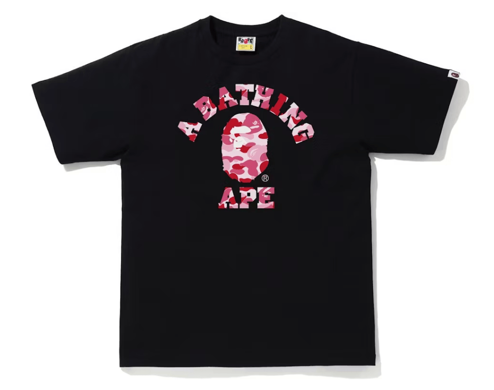 BAPE ABC Camo College Tee (SS21) Black/Pink - Restock AveBAPE ABC Camo College Tee (SS21) Black/PinkRestock AveRestock AveL87445619Restock Ave