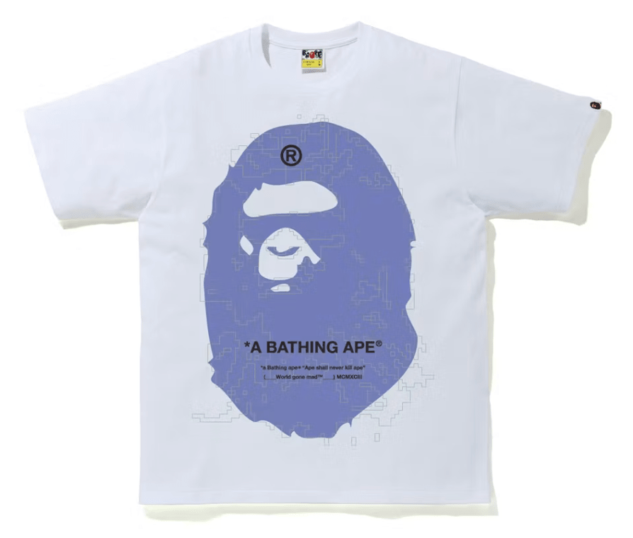 BAPE Big Ape Head Digital Mosaic Tee White - Restock AveBAPE Big Ape Head Digital Mosaic Tee WhiteRestock AveRestock AveL56390259Restock Ave