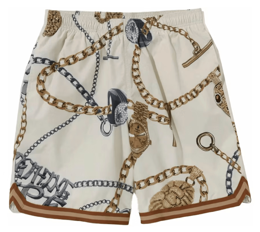BAPE Jewels Shorts Ivory - Restock AveBAPE Jewels Shorts IvoryRestock AveRestock AveM28255859Restock Ave